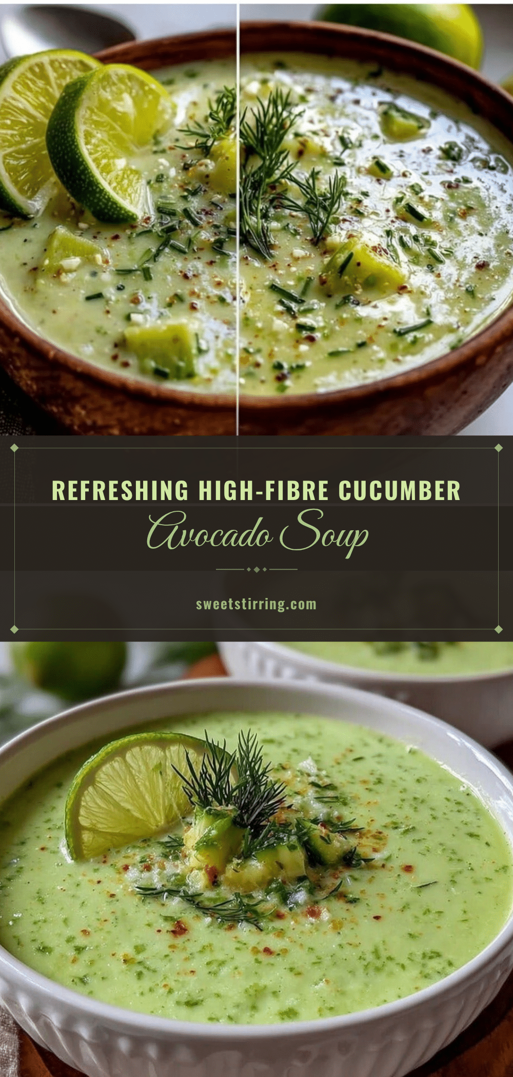 chilled cucumber avocado soup recipe