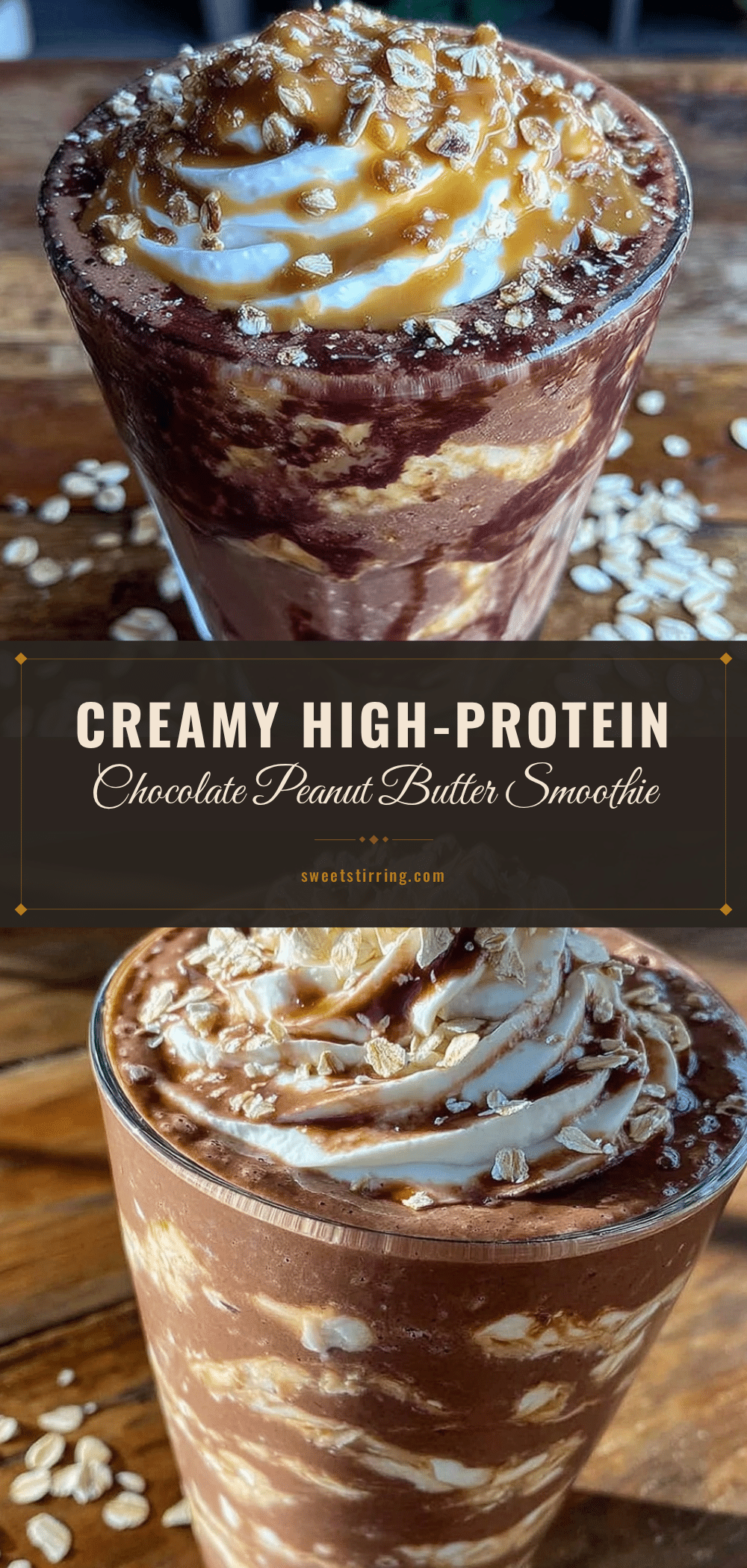 creamy protein chocolate peanut butter smoothie recipe