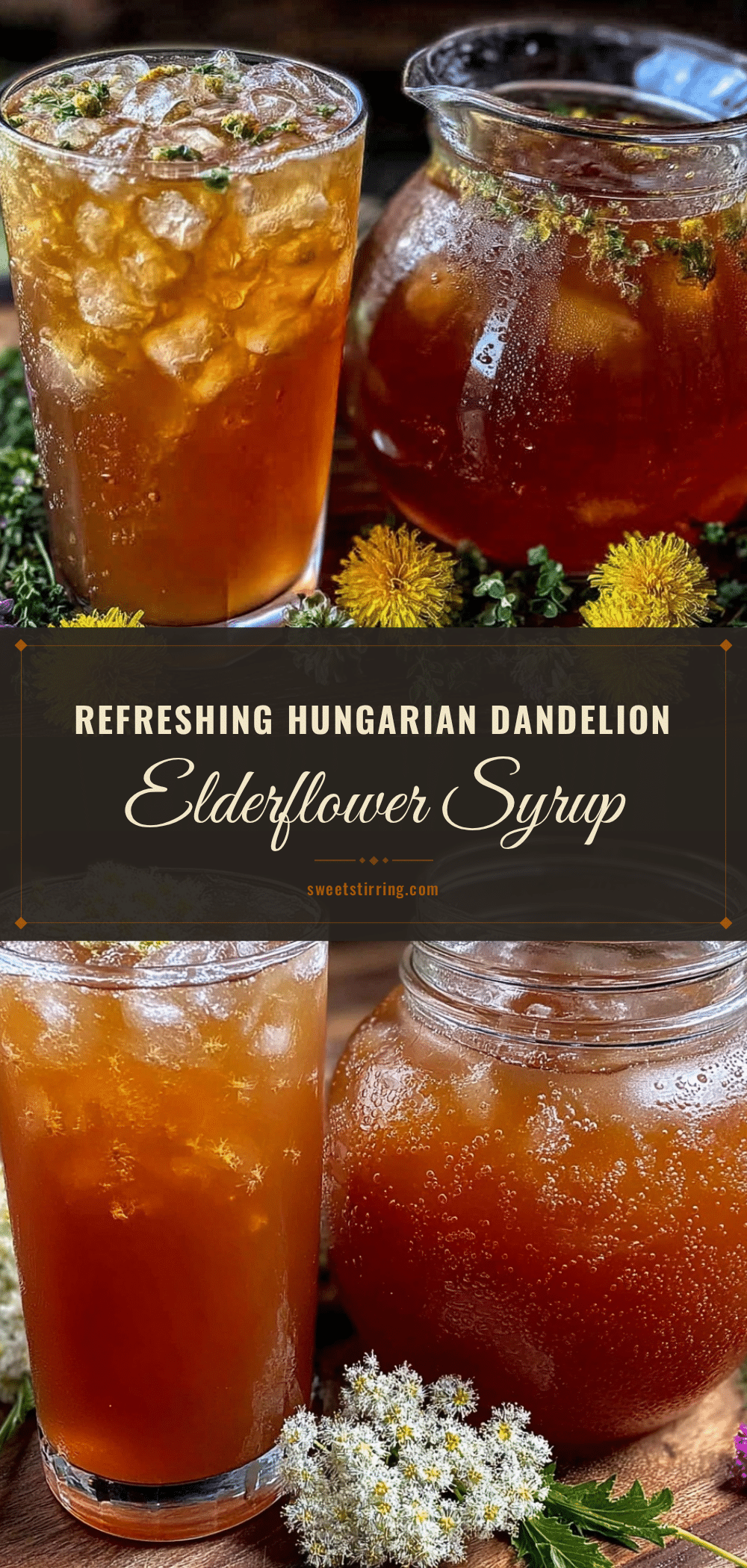fresh hungarian dandelion elderflower syrup recipe