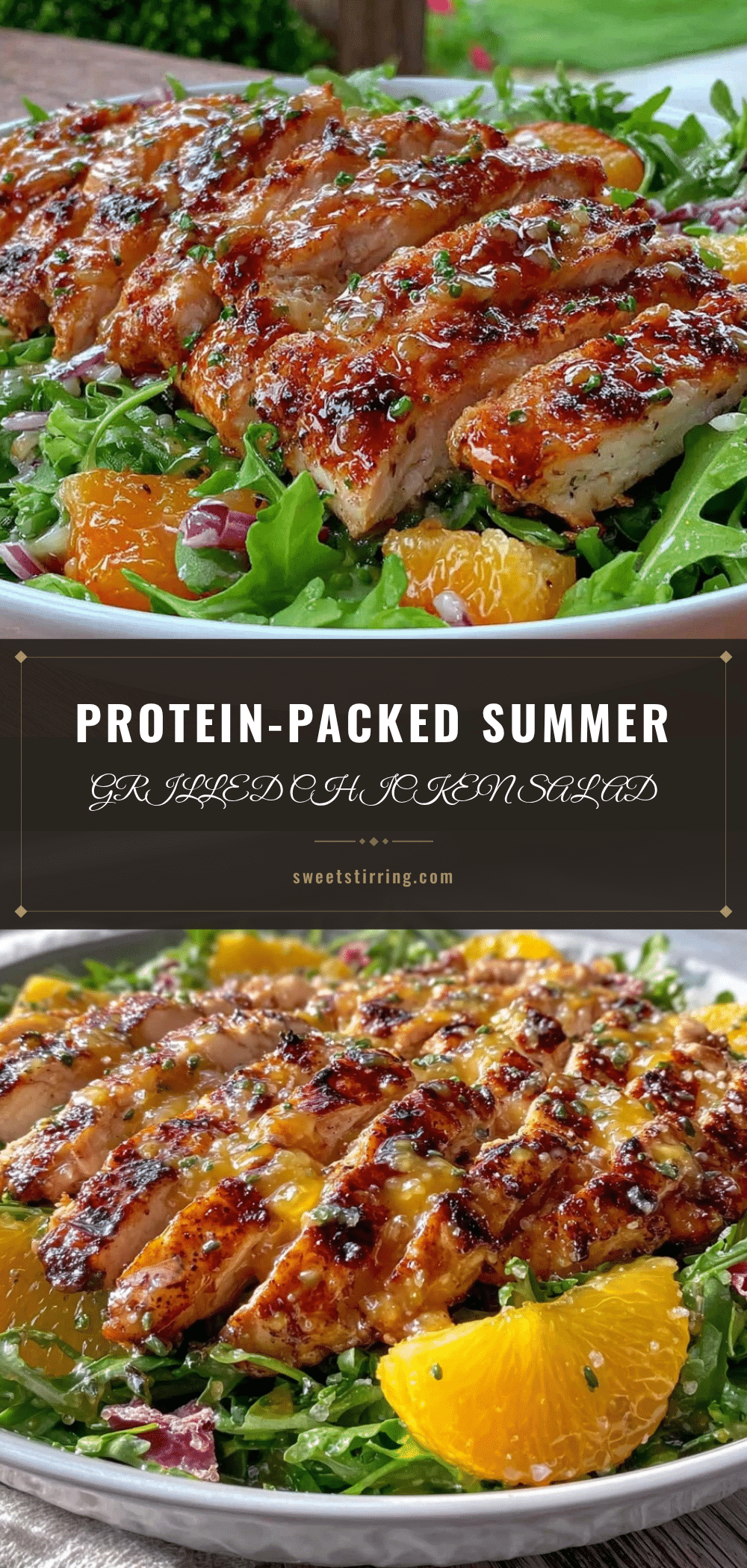 fresh summer grilled chicken salad recipe