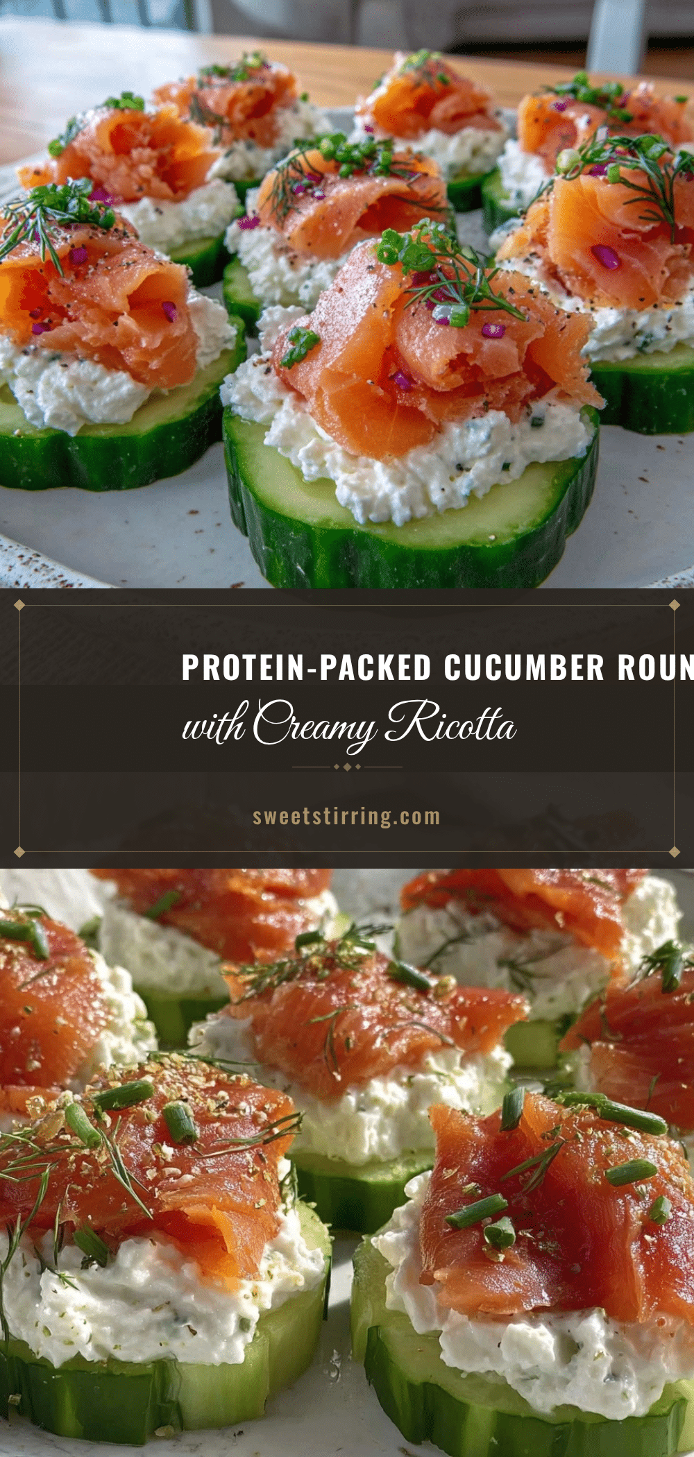 healthy high-protein cucumber rounds recipe