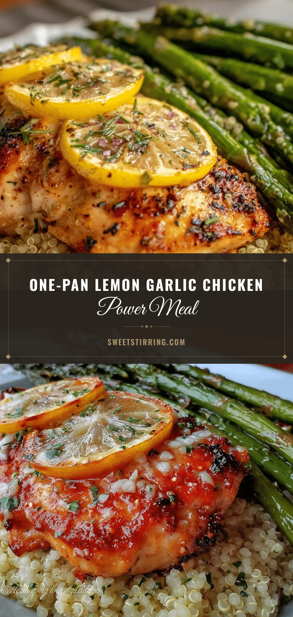 healthy one-pan lemon garlic chicken recipe