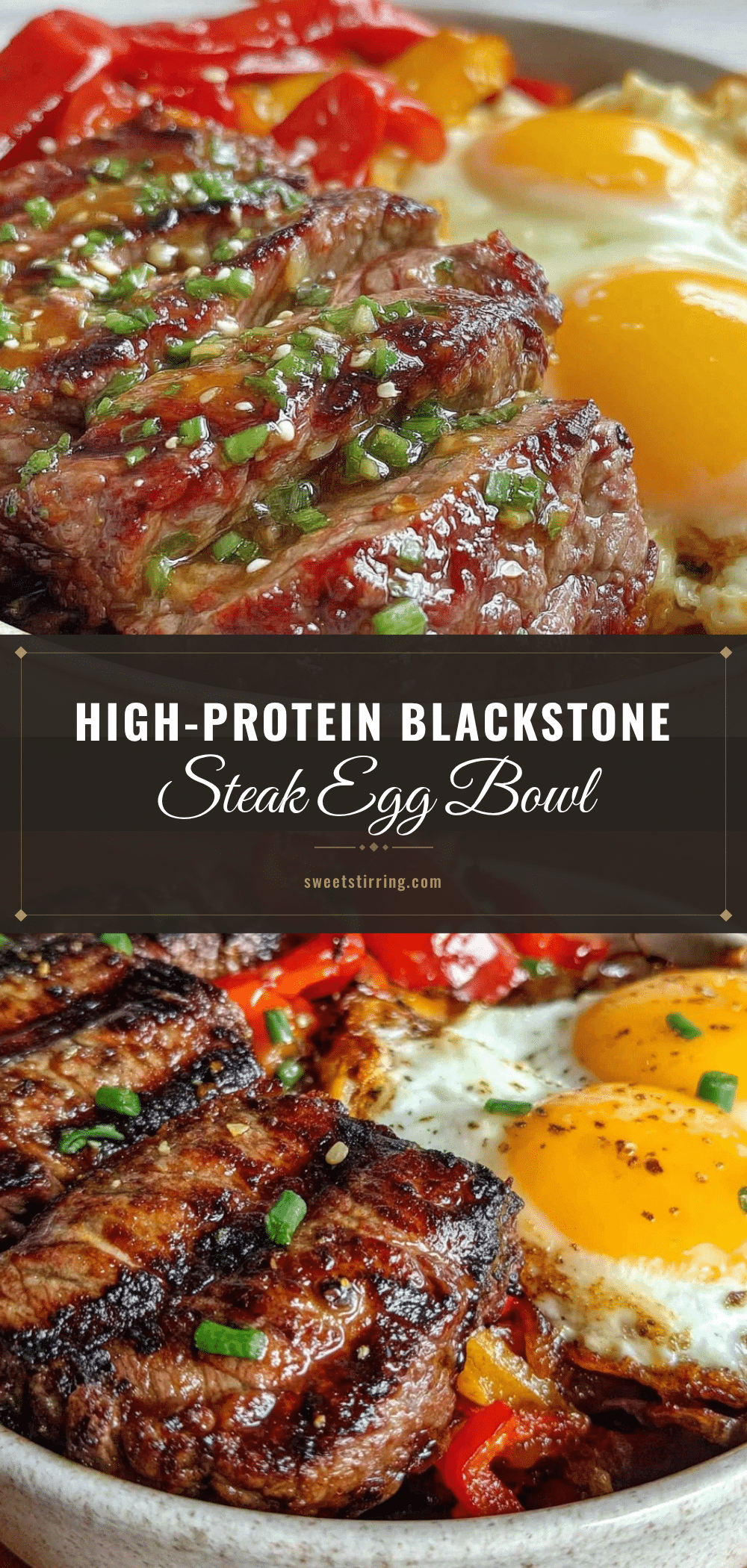 High-Protein Blackstone Steak and Egg Bowl recipe