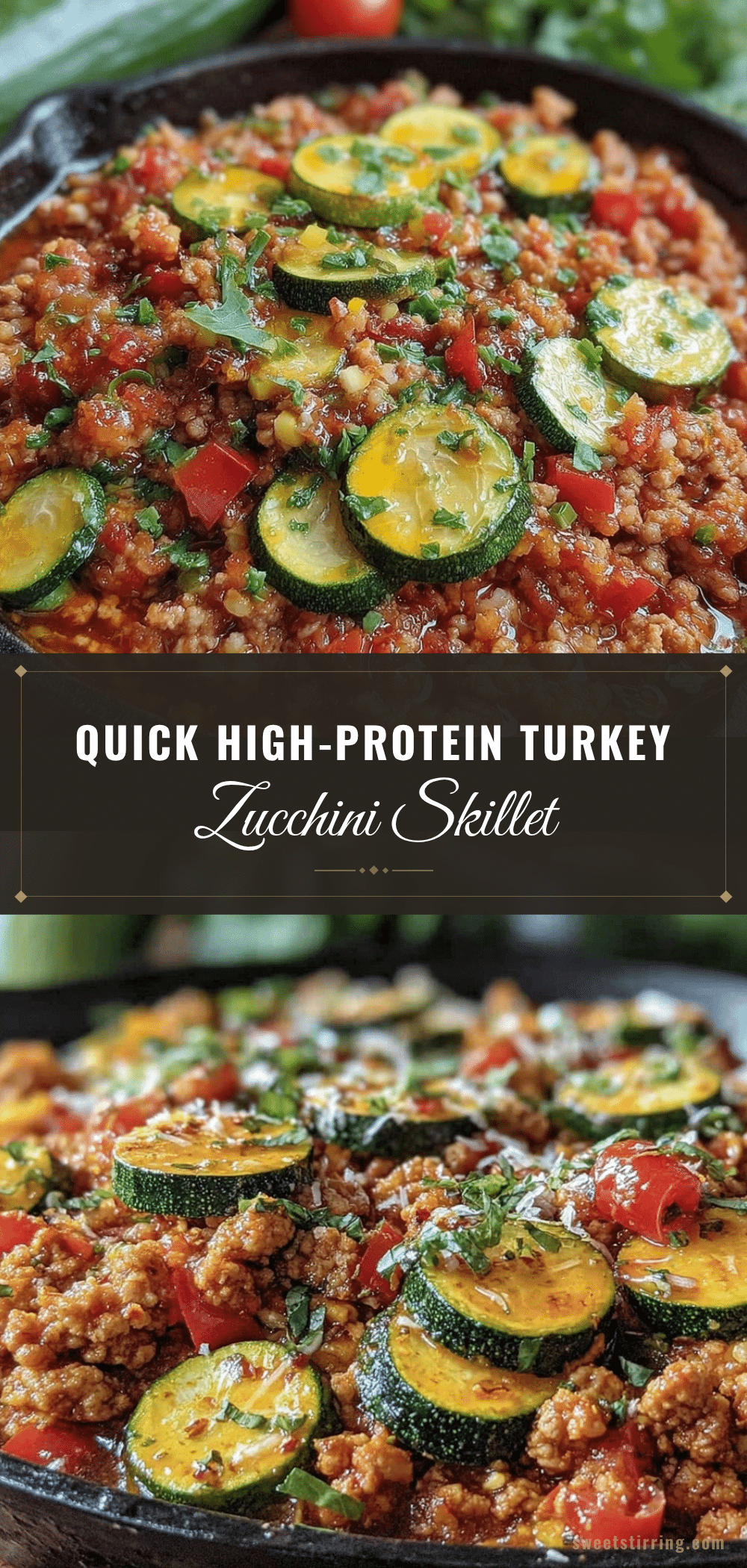 high-protein ground turkey and zucchini skillet recipe