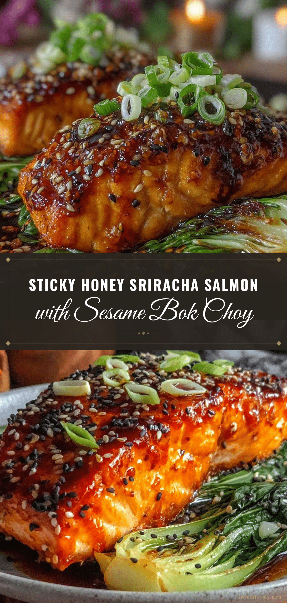 honey sriracha glazed salmon recipe