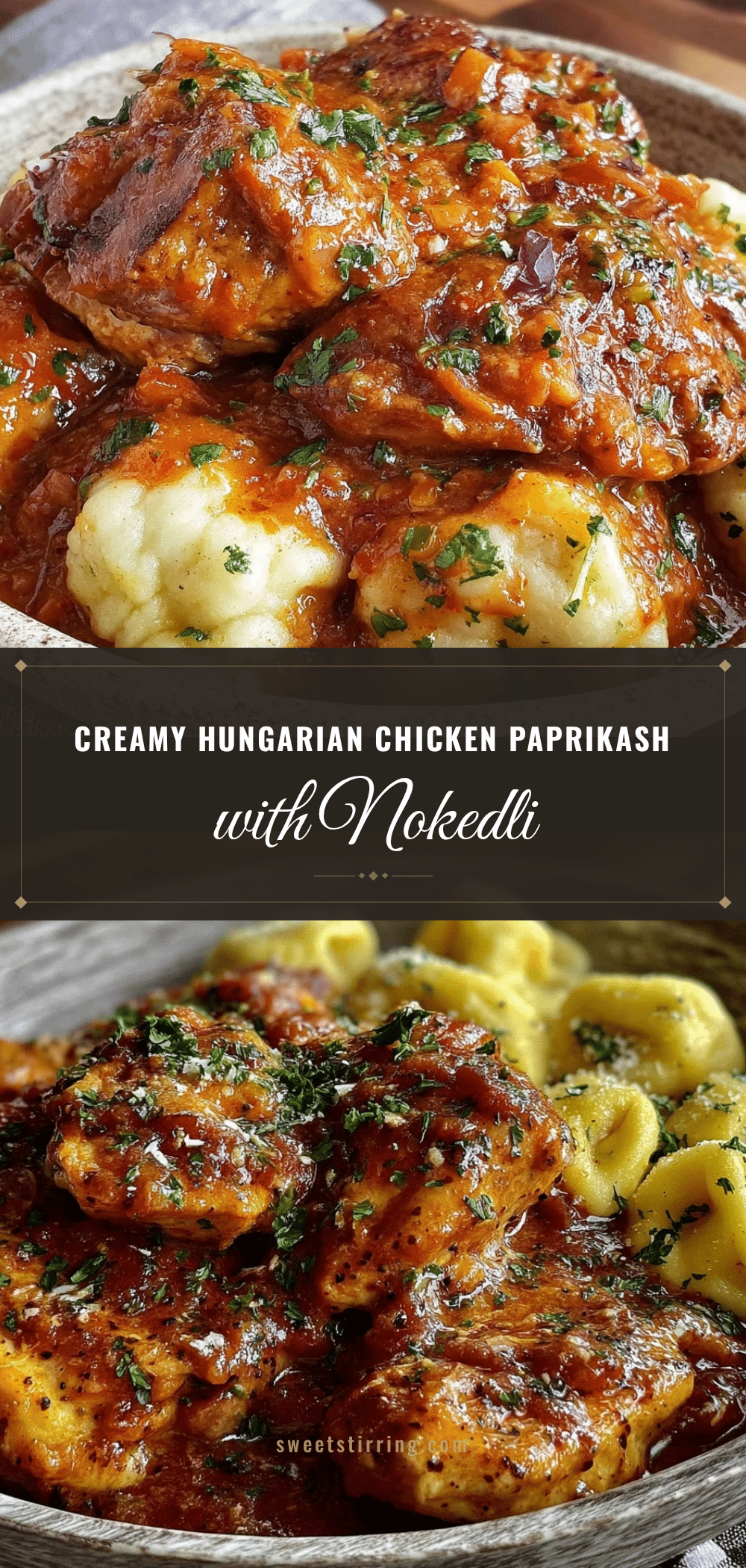 Hungarian chicken paprikash recipe