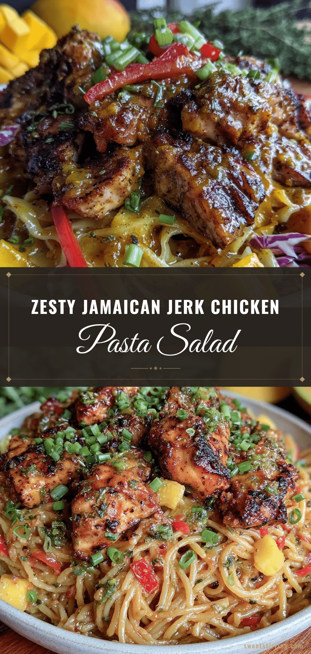jamaican jerk chicken pasta salad recipe