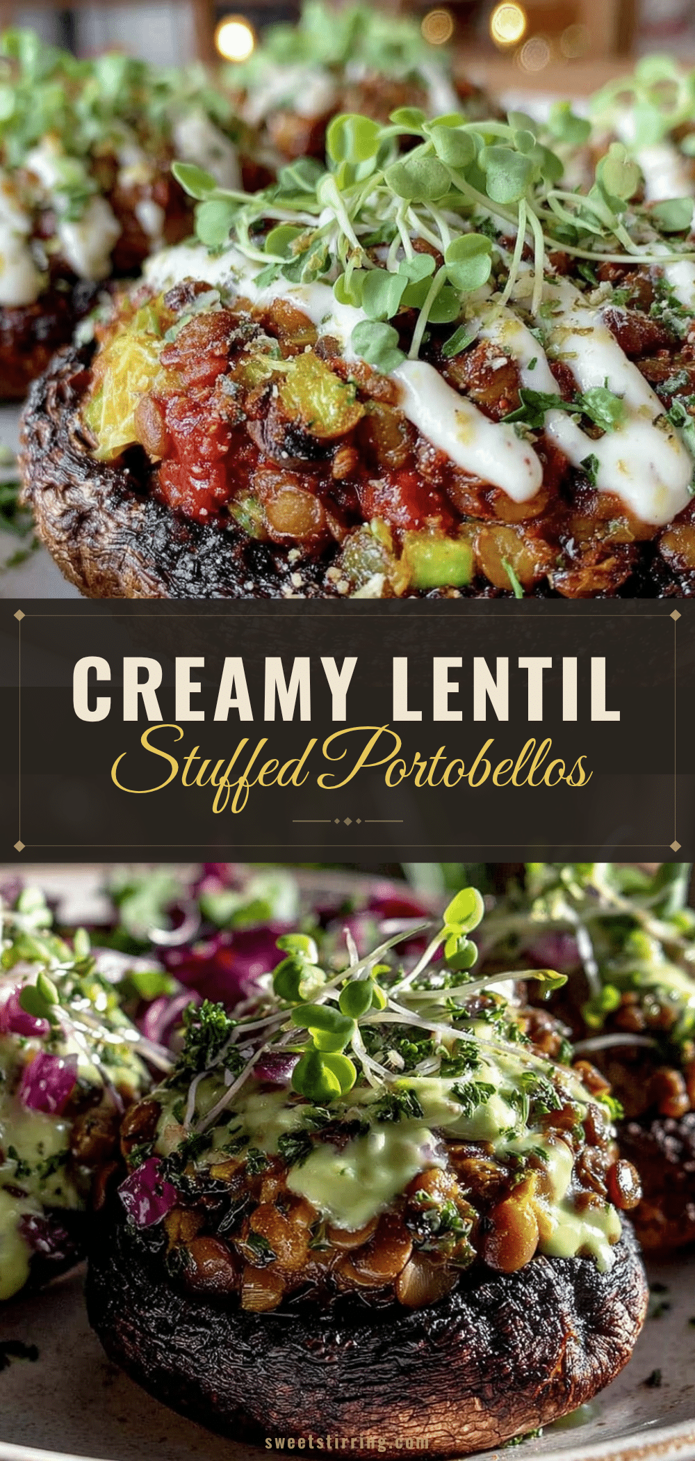 lentil stuffed portobello recipe