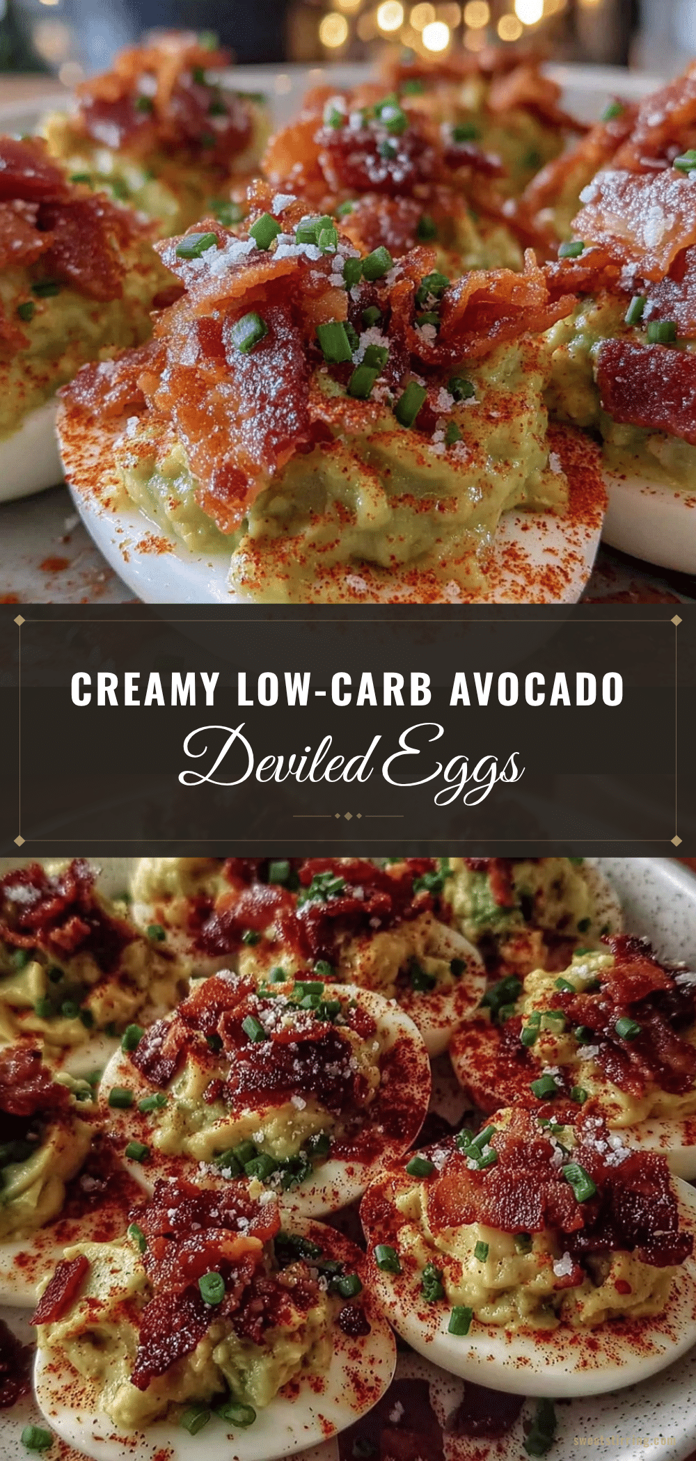 low-carb avocado deviled eggs recipe
