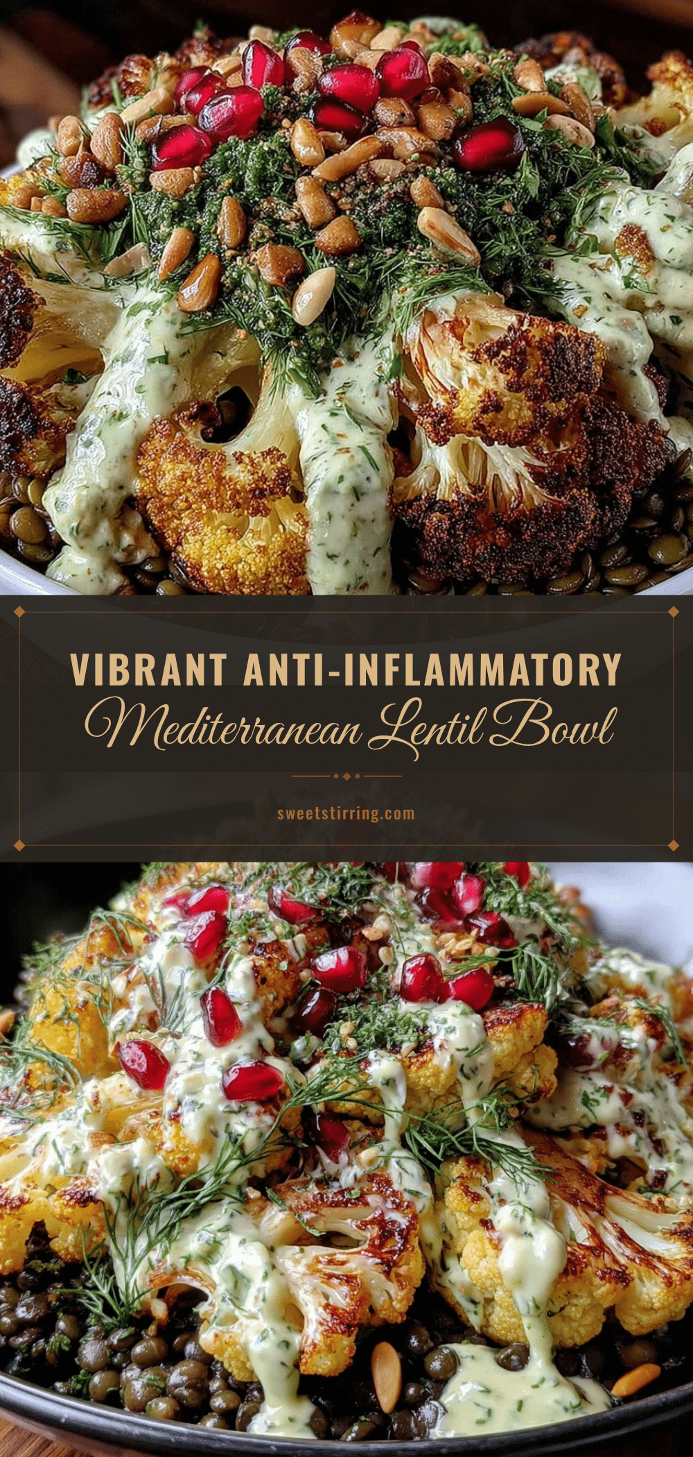 Mediterranean lentil bowl recipe