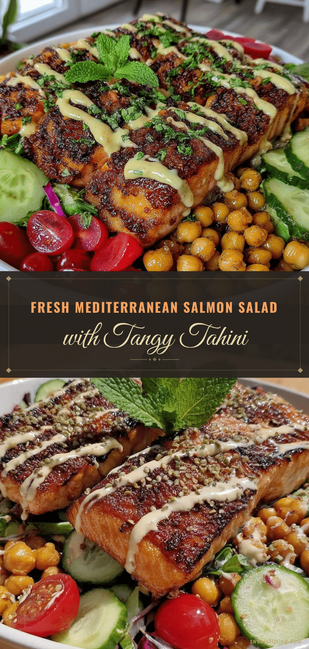 Mediterranean Salmon Salad recipe