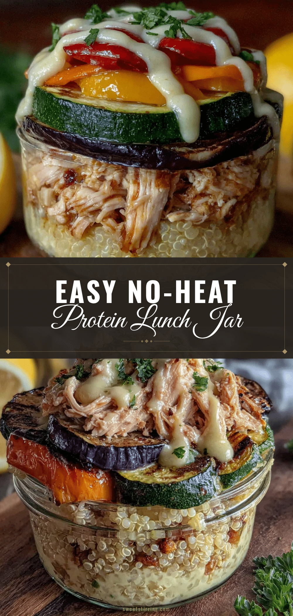 no-heat protein lunch jar recipe