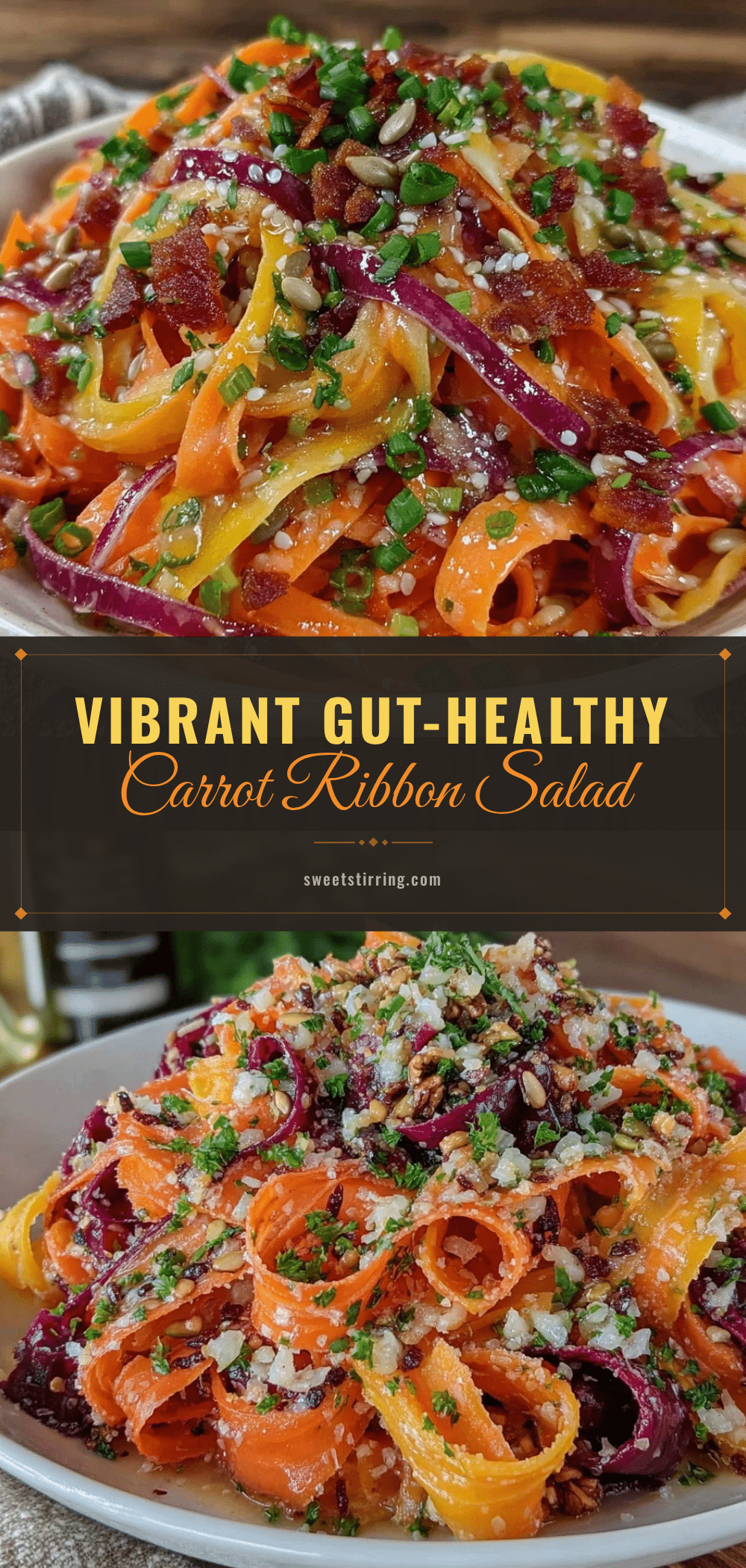 rainbow carrot ribbon salad recipe