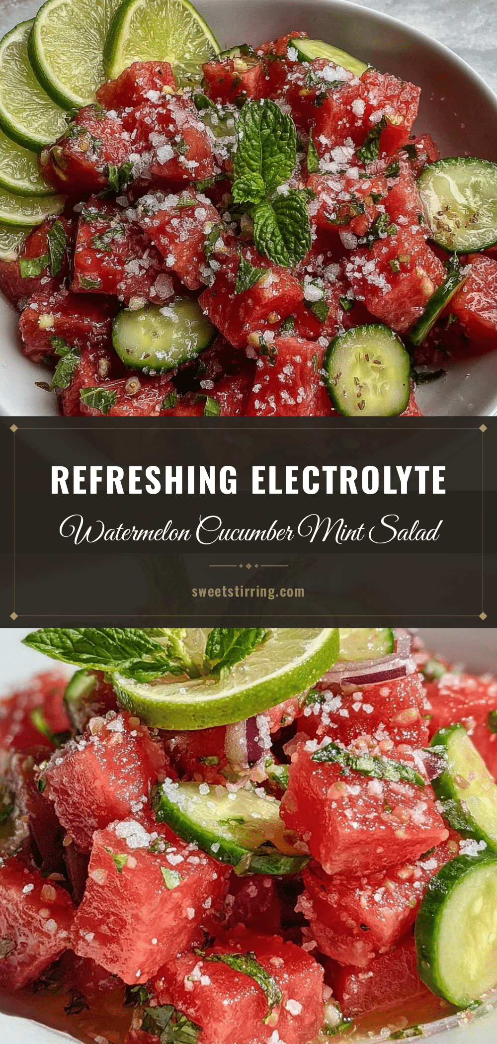 watermelon cucumber mint salad recipe