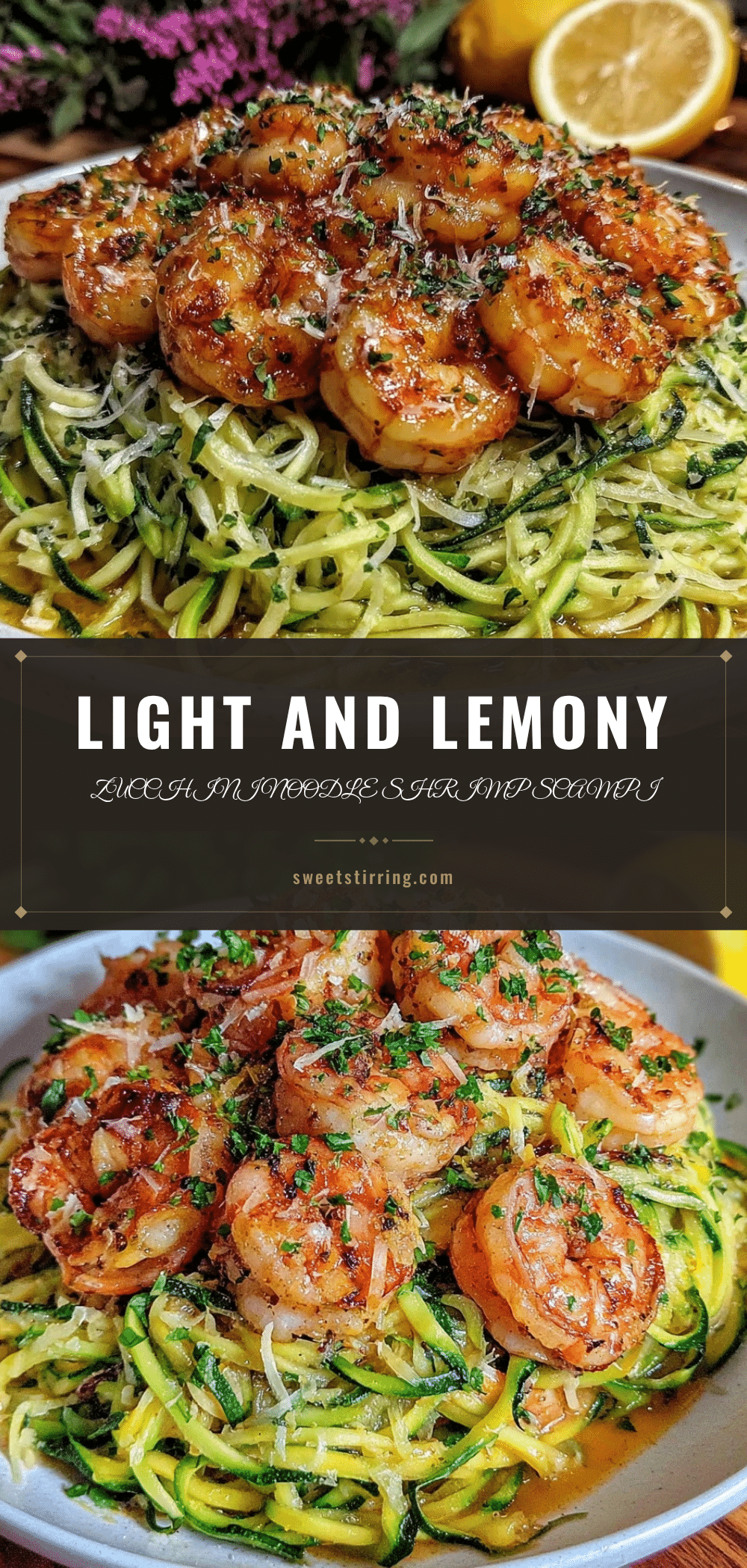 zucchini noodle shrimp scampi recipe
