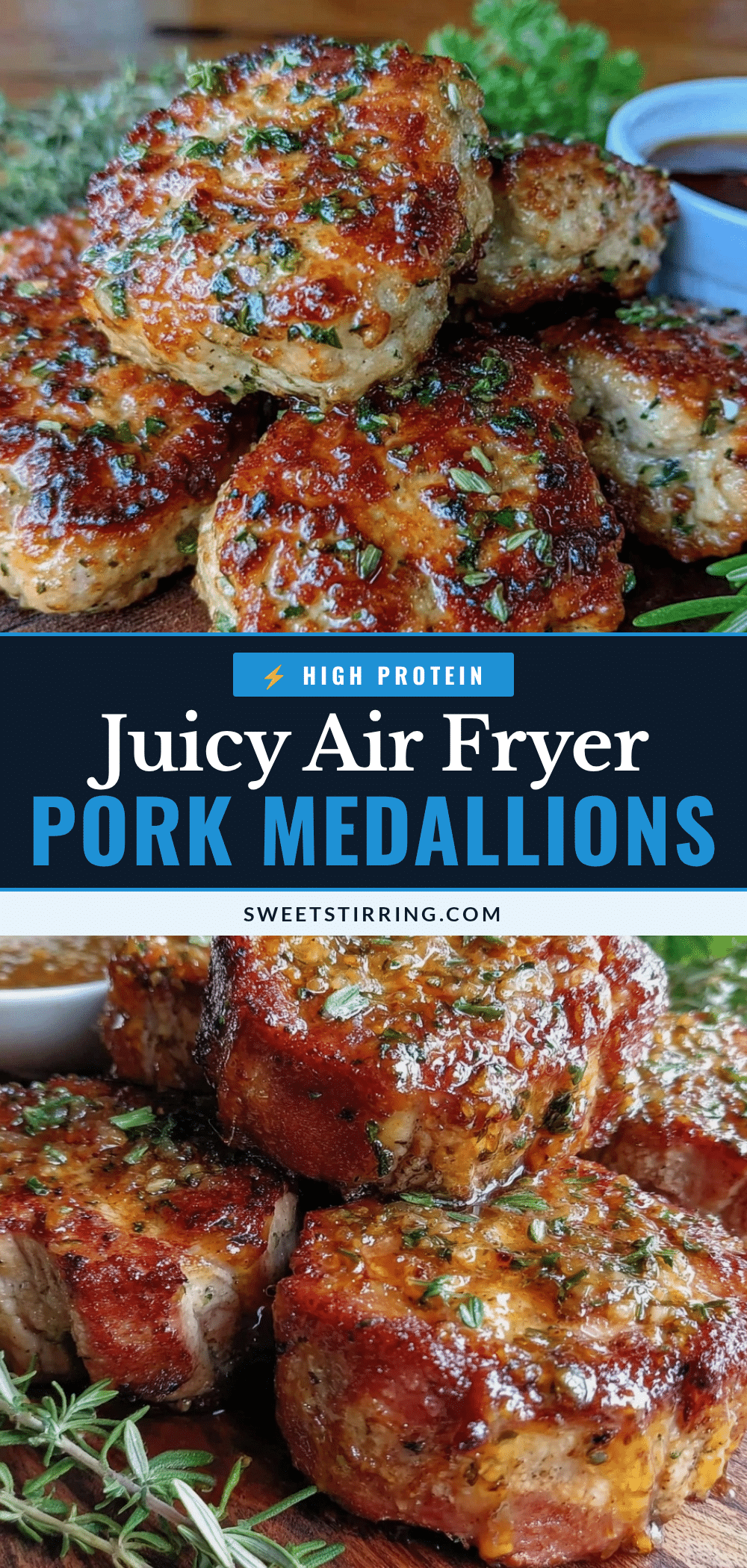 air fryer pork tenderloin medallions recipe
