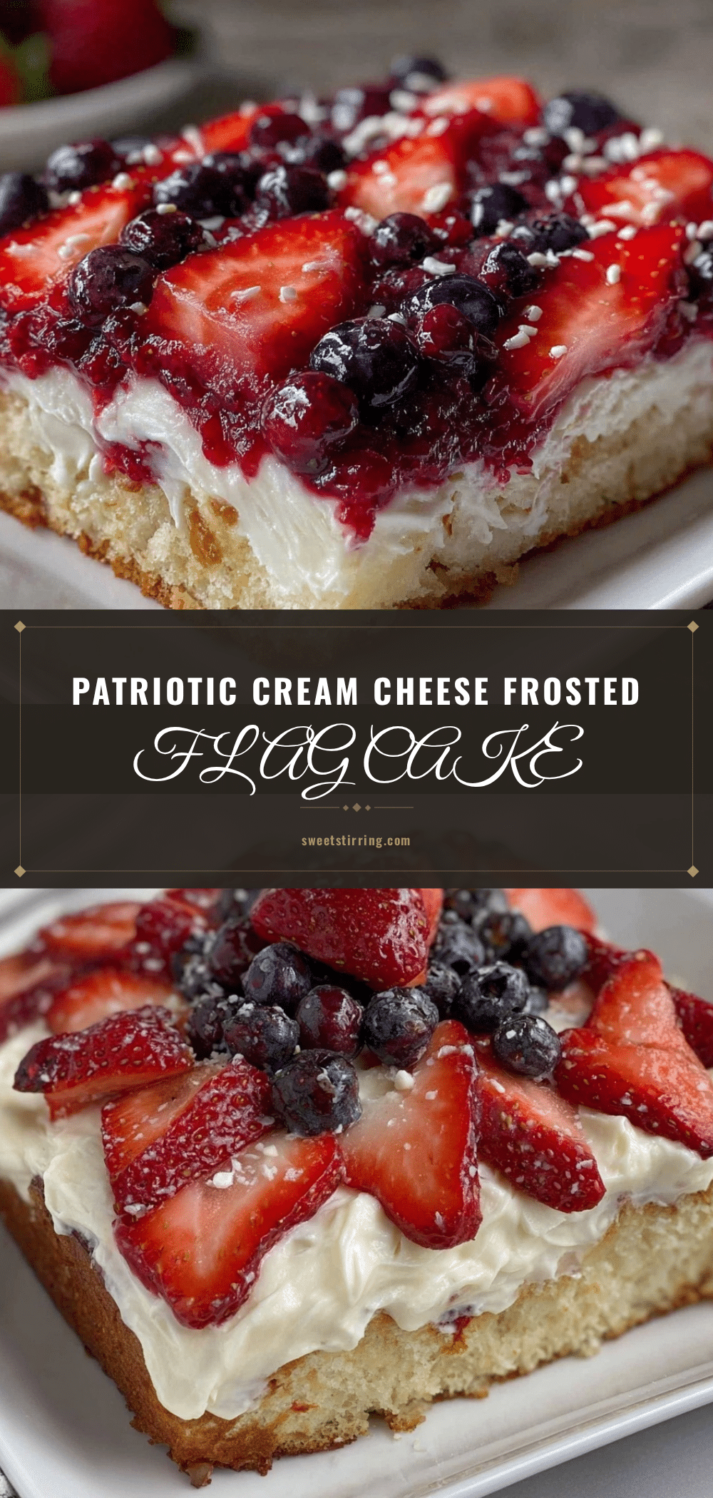 american flag sheet cake recipe