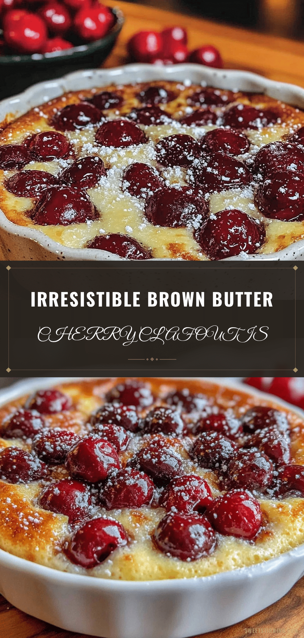 brown butter fresh cherry clafoutis recipe