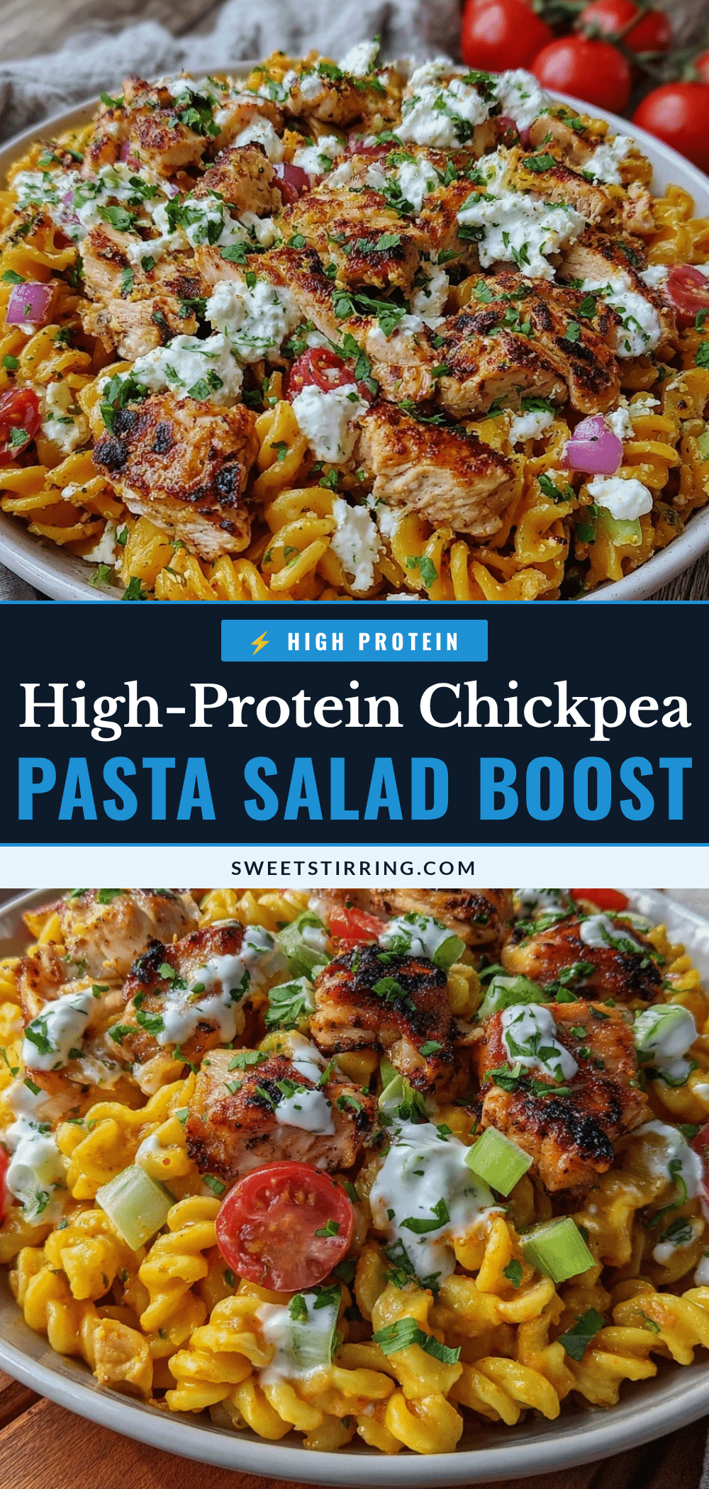 chickpea pasta salad recipe