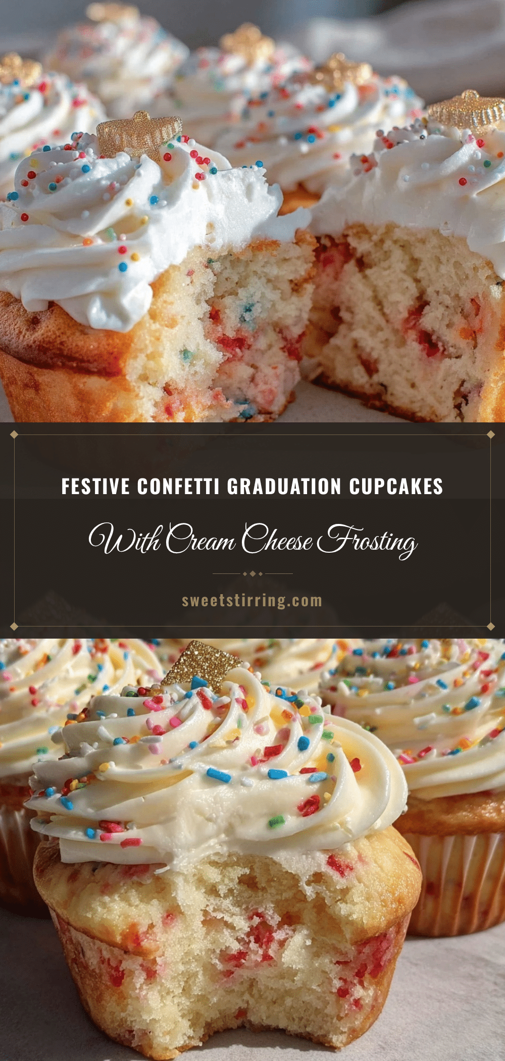 confetti graduation cupcakes recipe