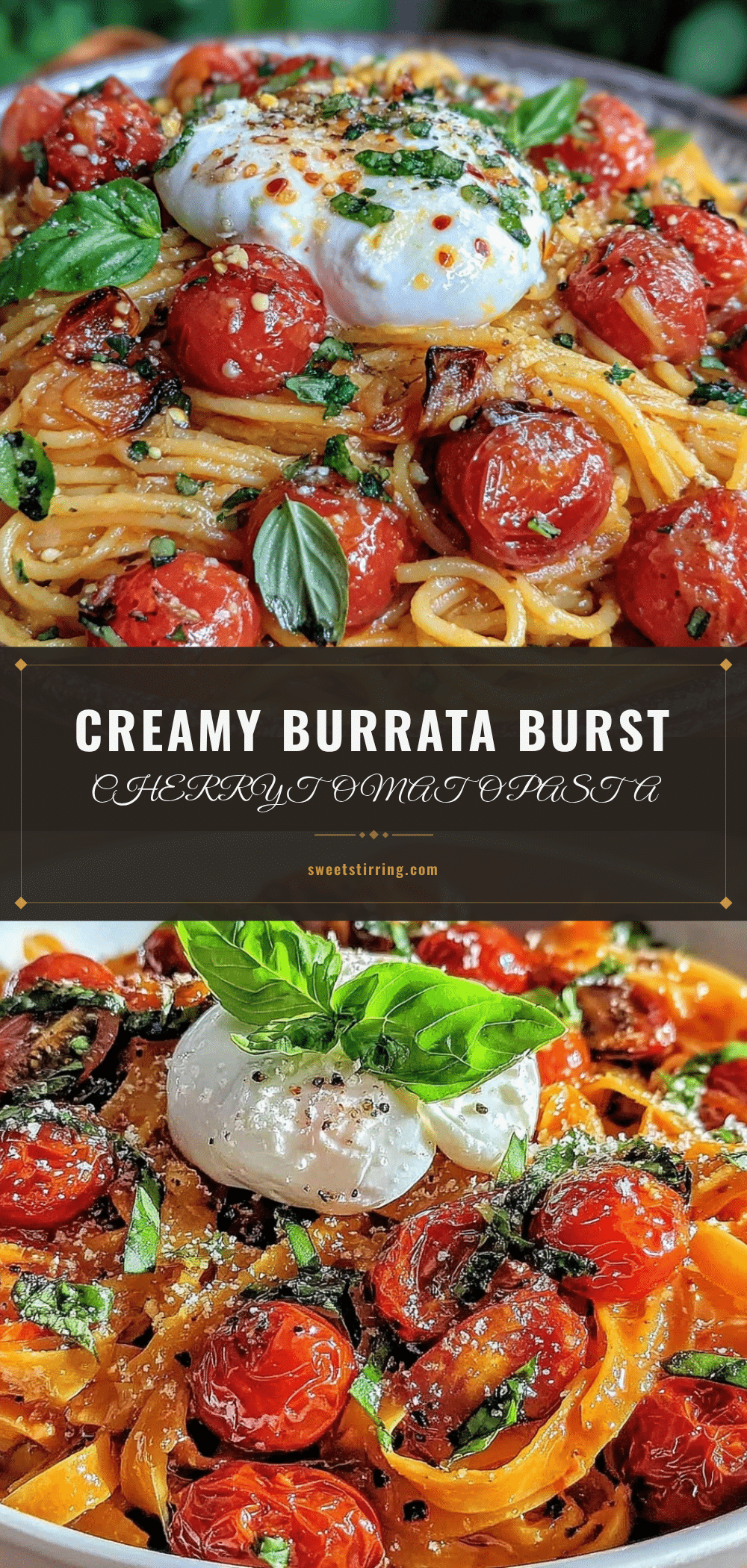 creamy burst cherry tomato pasta recipe