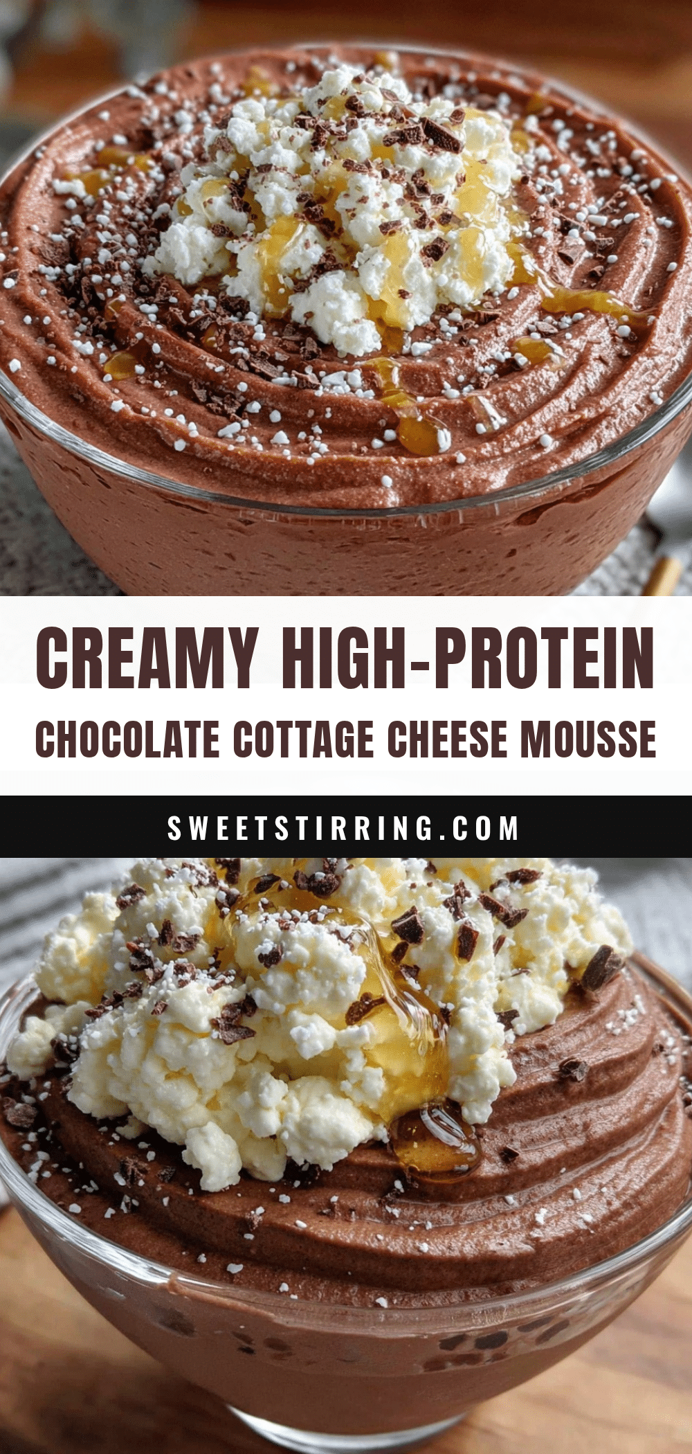 creamy high-protein cottage cheese chocolate mousse recipe