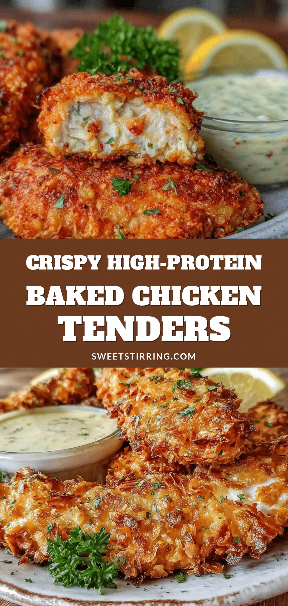 crispy calorie deficit baked chicken tenders recipe