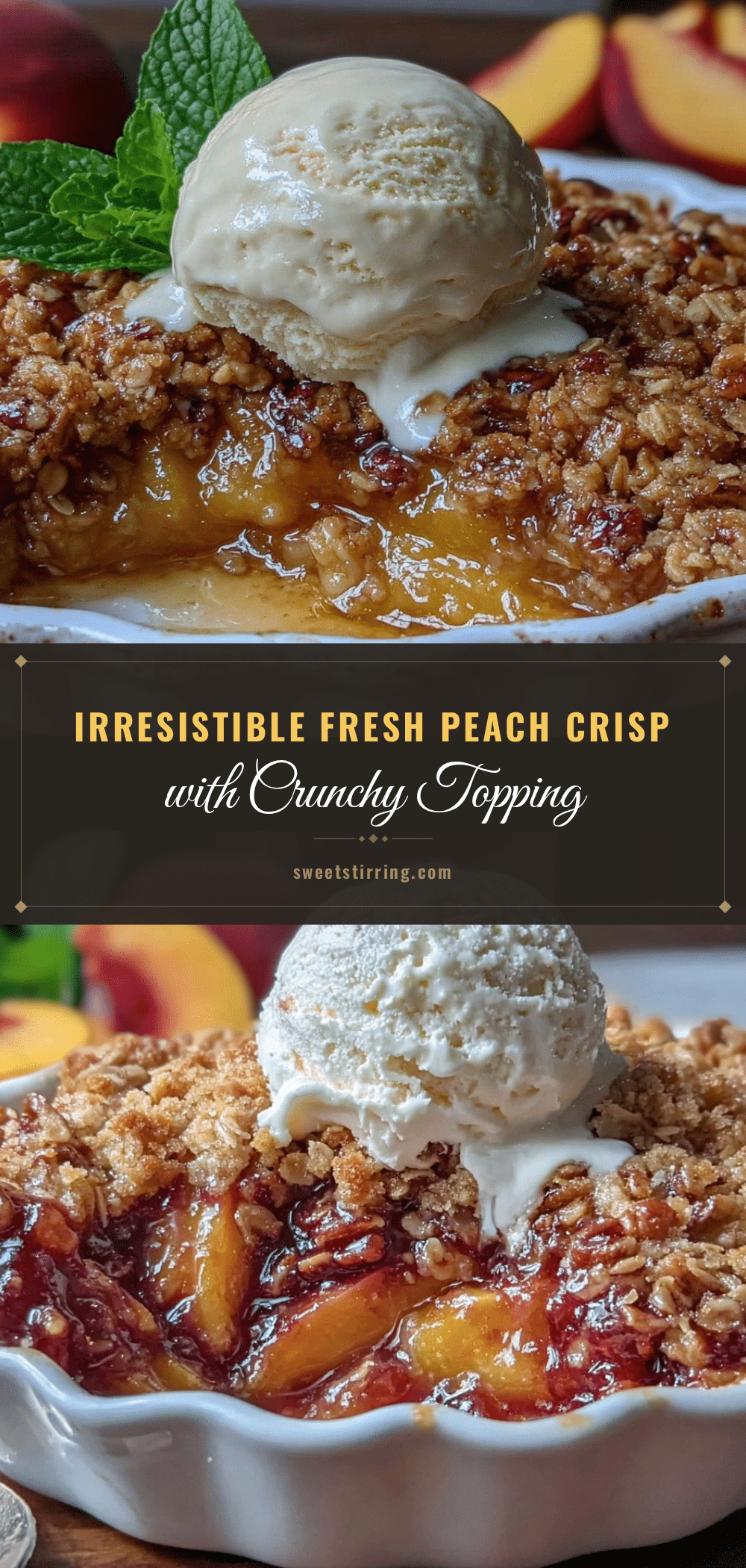 crispy fresh peach crisp recipe