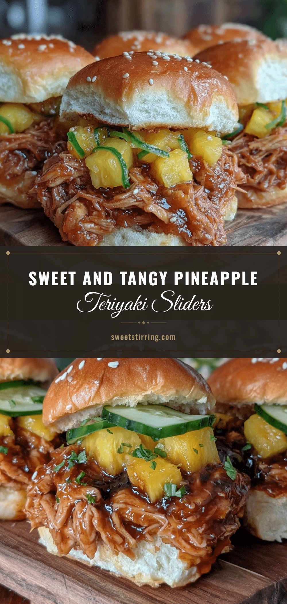 crockpot pineapple teriyaki chicken sliders recipe