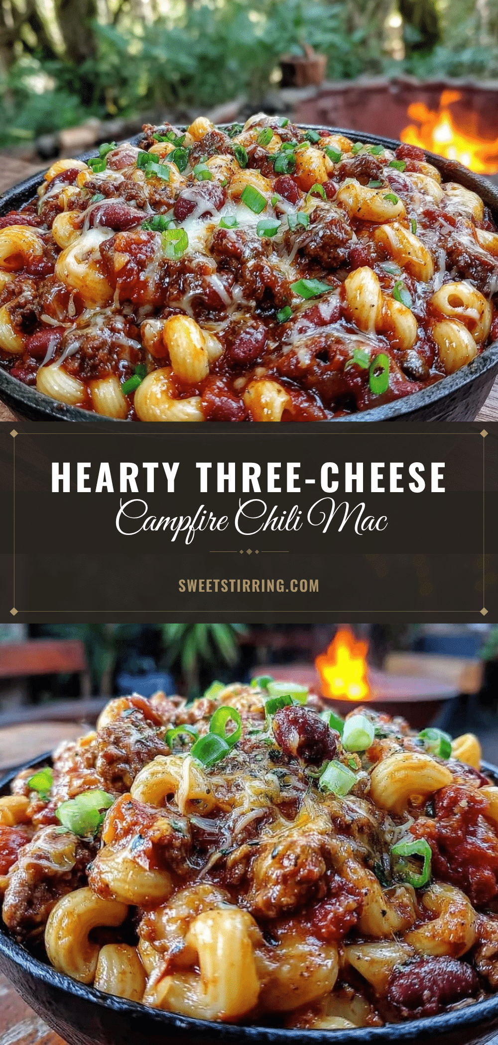 dutch oven campfire chili mac recipe