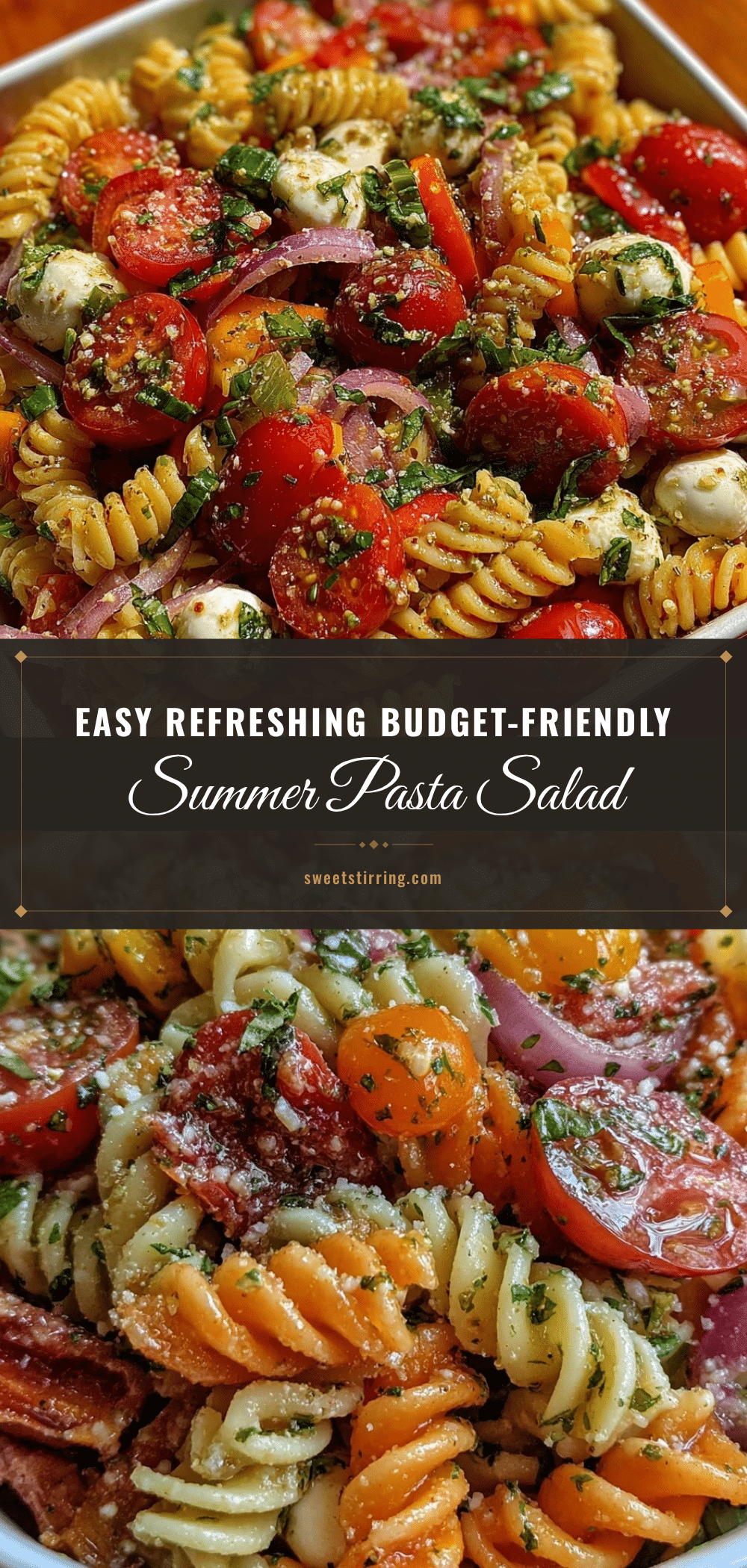 easy budget-friendly summer pasta salad recipe