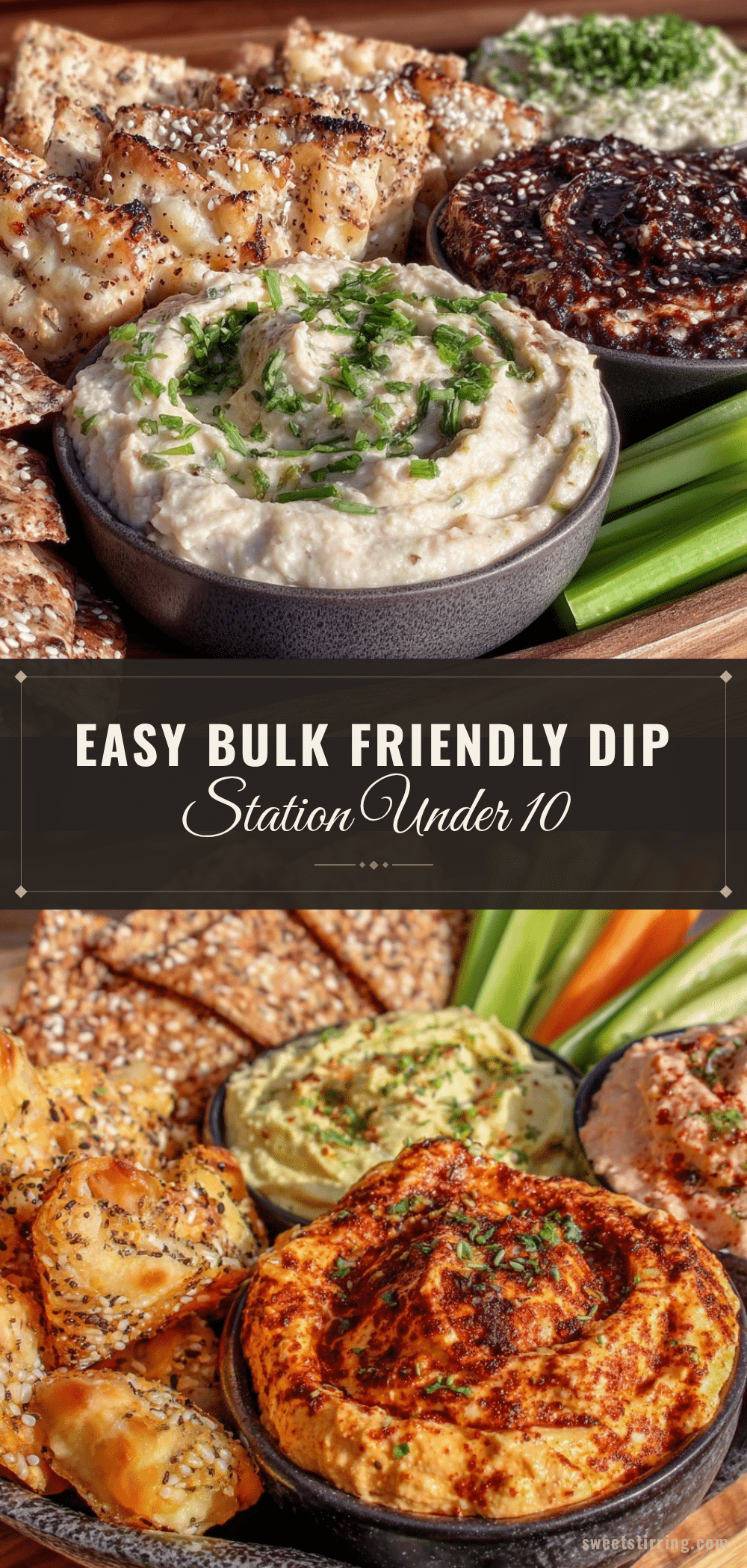 easy bulk friendly dip station recipe