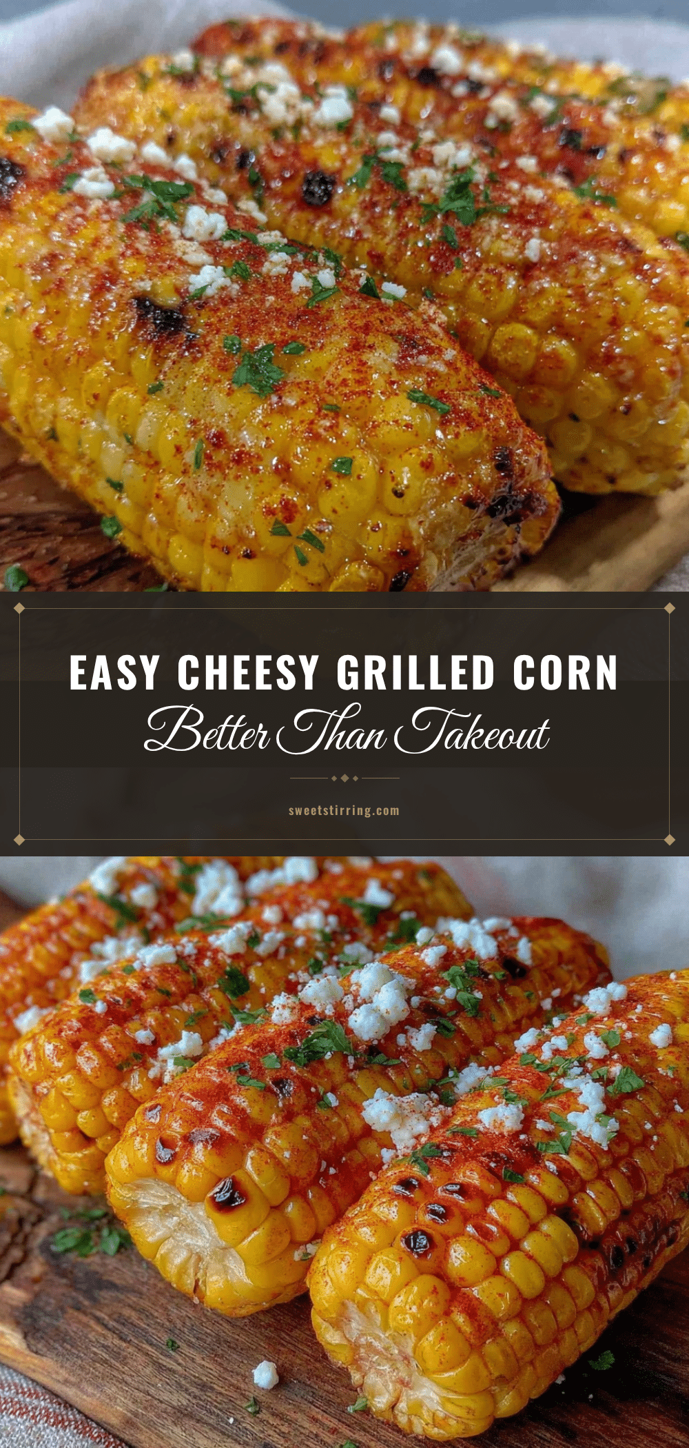 easy cheesy grilled corn recipe