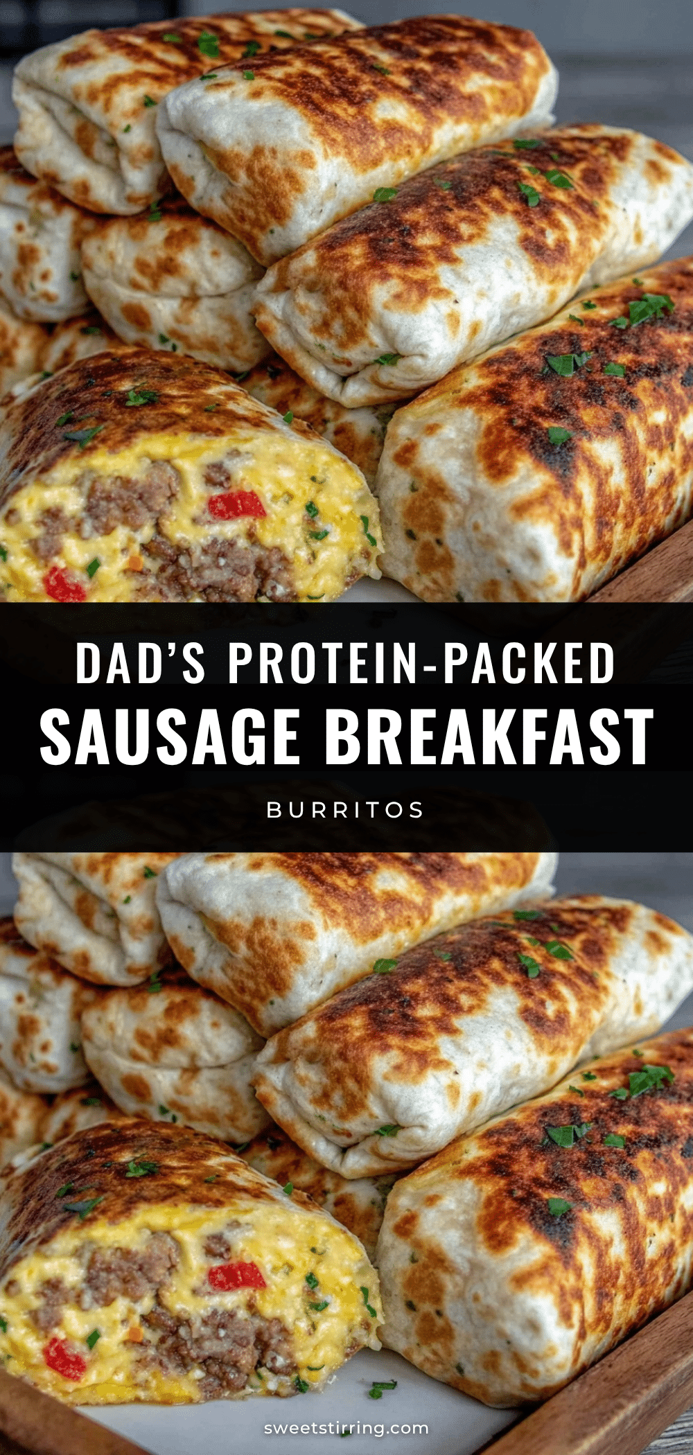 egg and sausage breakfast burritos recipe