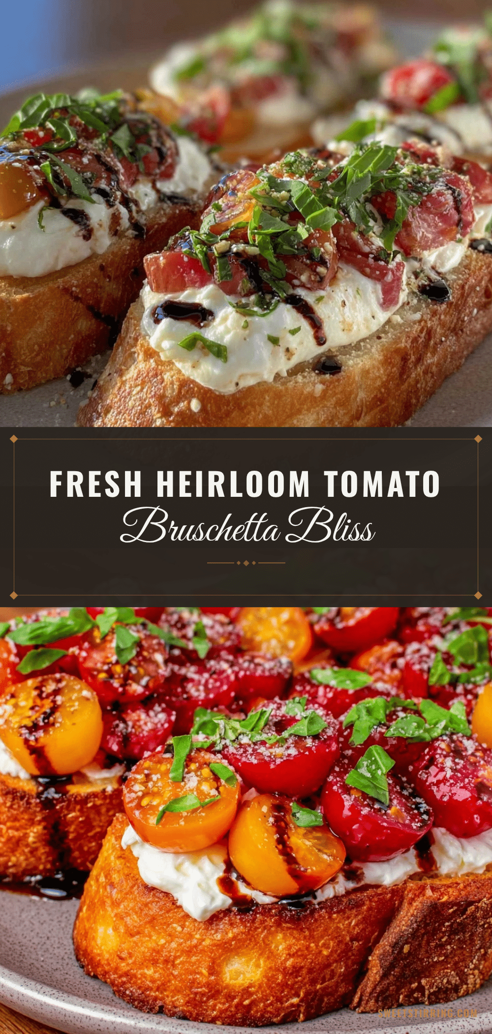 fresh heirloom tomato bruschetta recipe