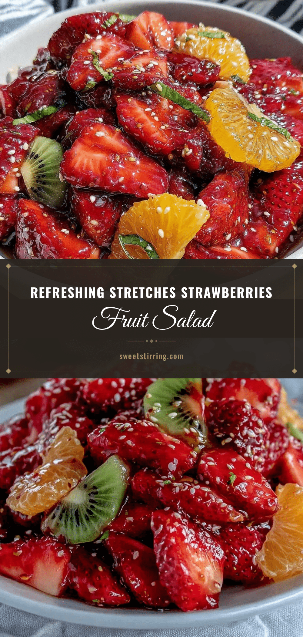 fresh strawberries fruit salad recipe