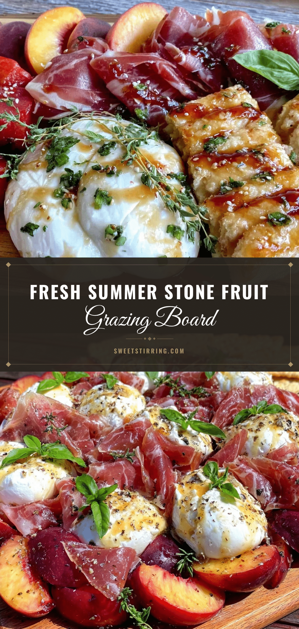 fresh summer stone fruit grazing board recipe