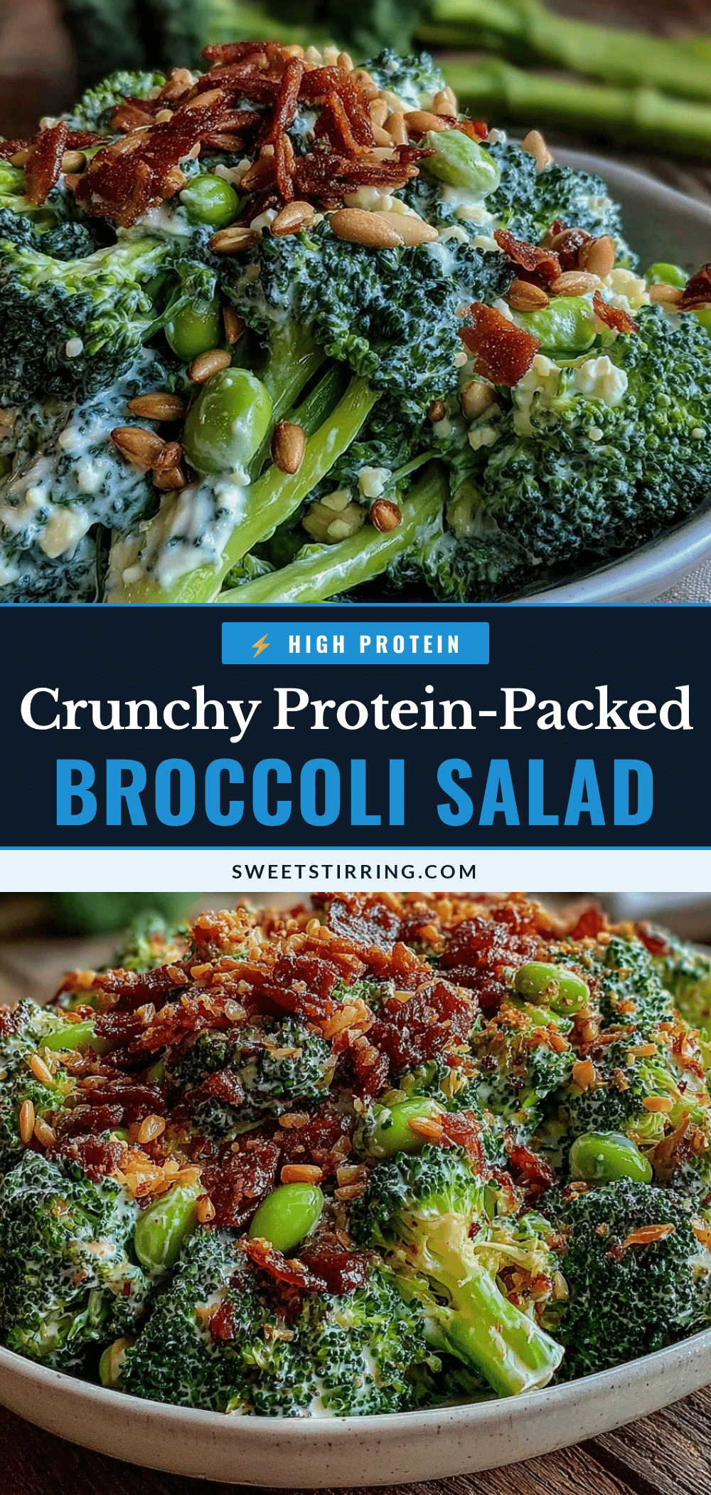 Healthy Calorie Deficit Broccoli Crunch Salad recipe