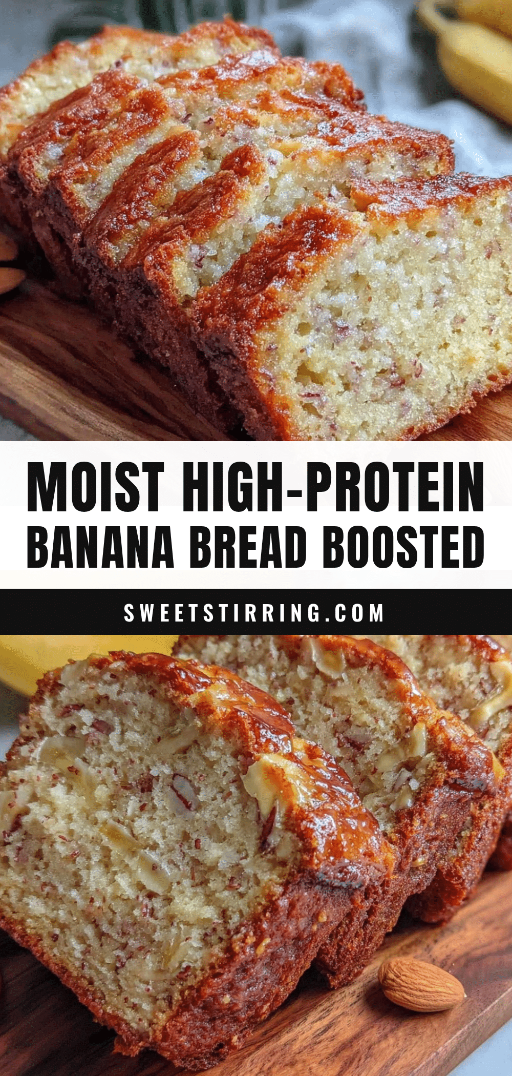 healthy high-protein banana bread recipe