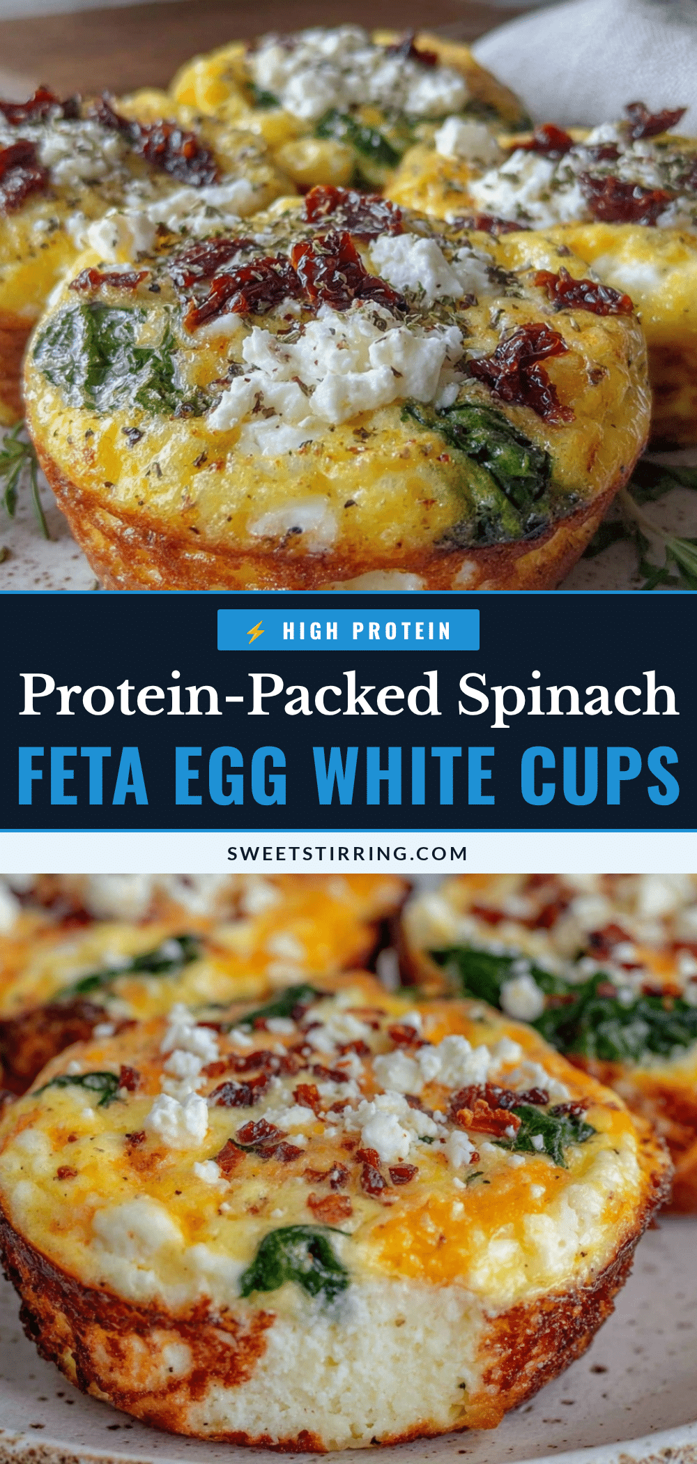 Healthy High-Protein Egg White Frittata Cups recipe