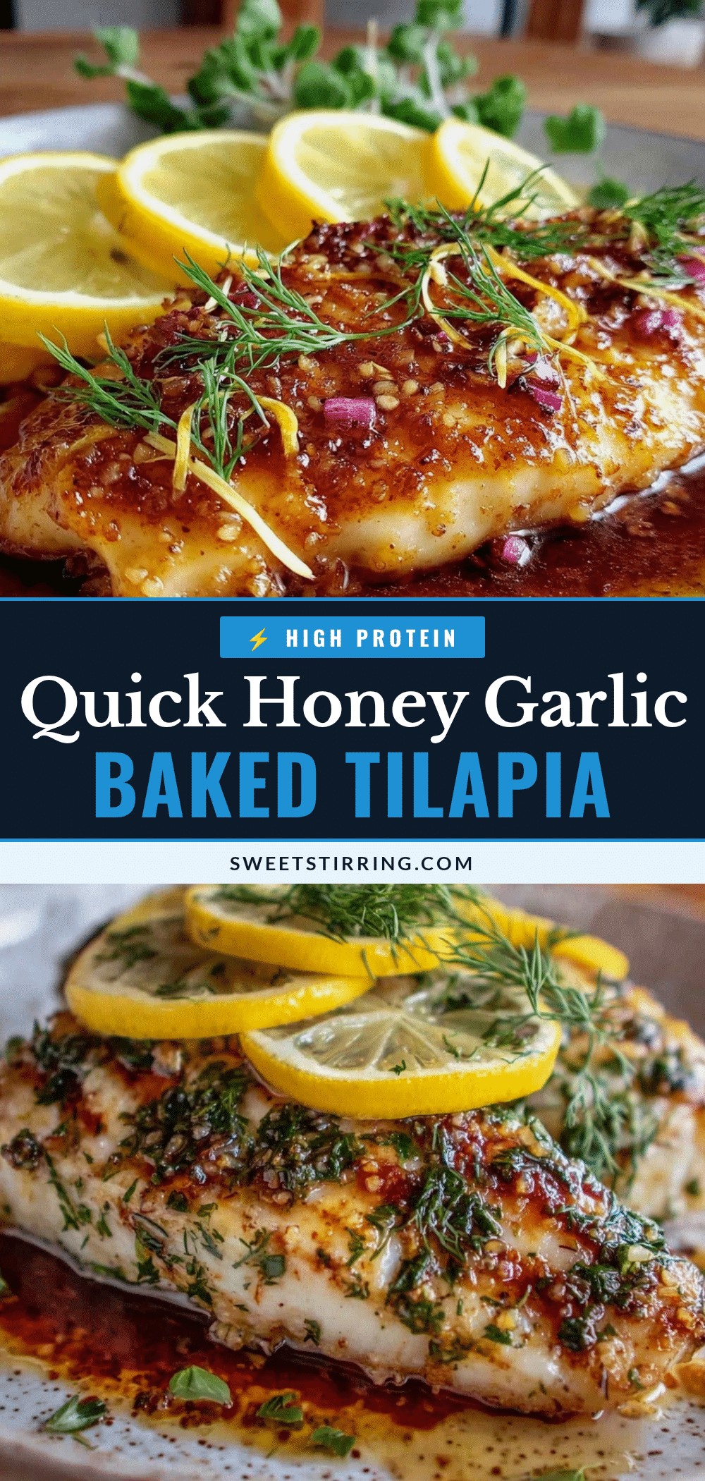 honey garlic baked tilapia recipe