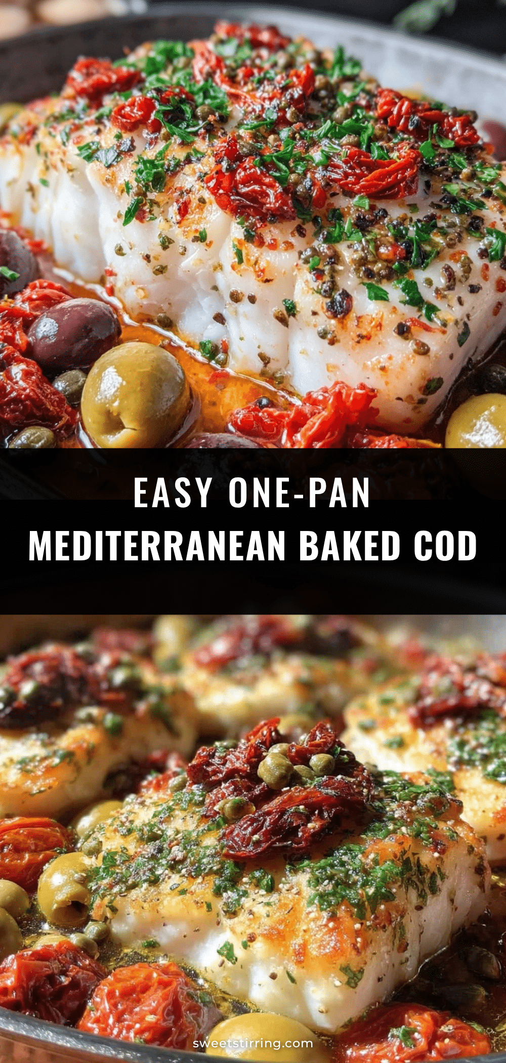 Mediterranean baked cod recipe