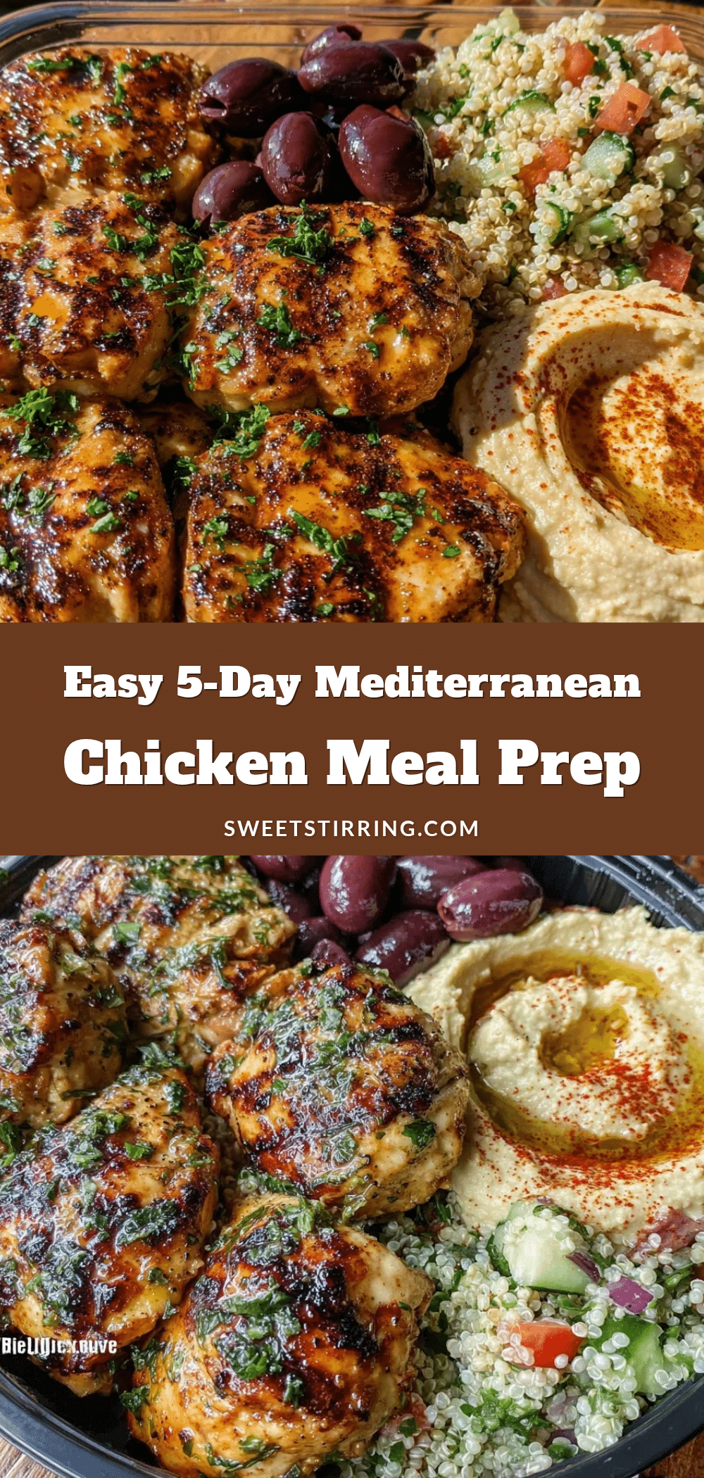 Mediterranean chicken meal prep recipe