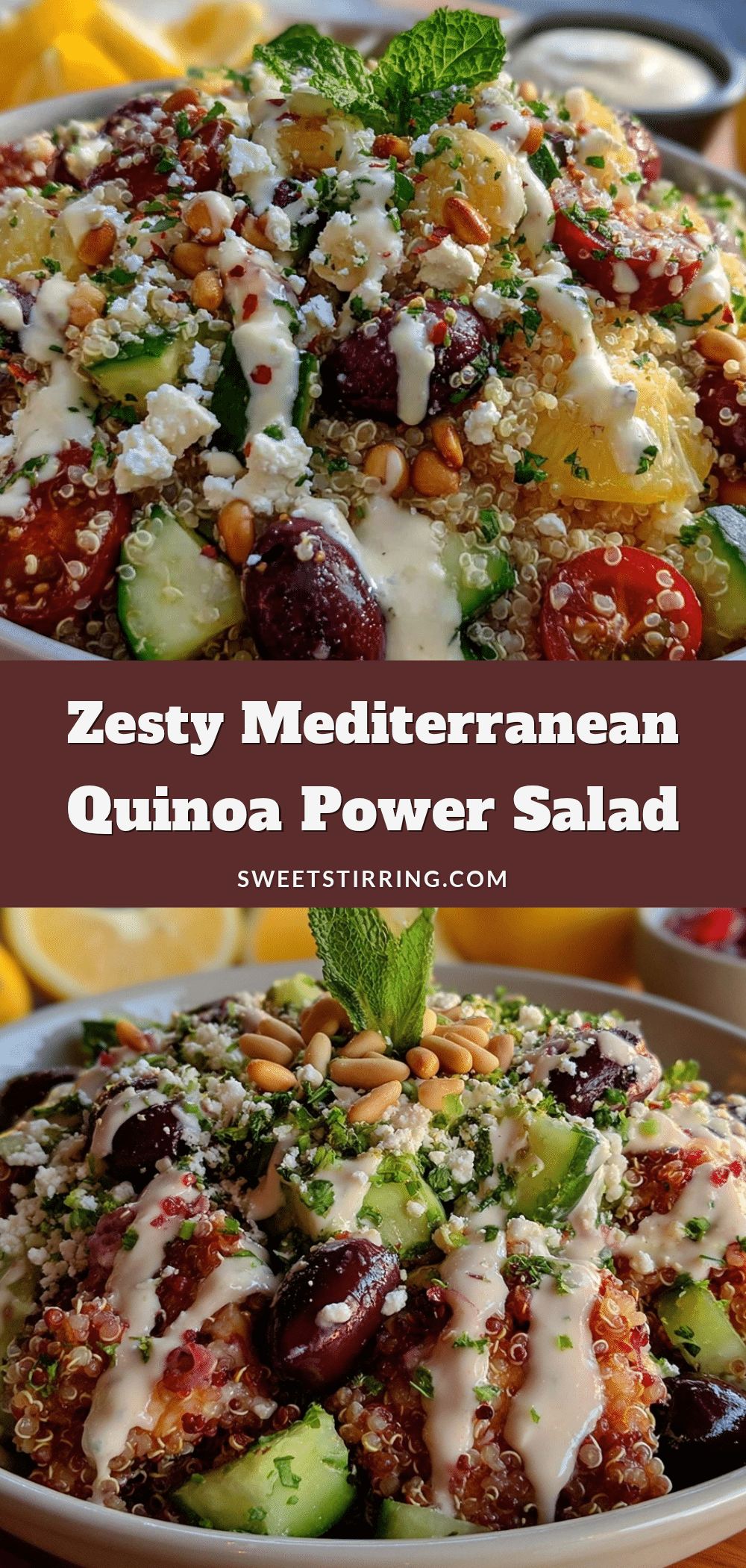 Mediterranean Quinoa Power Salad recipe