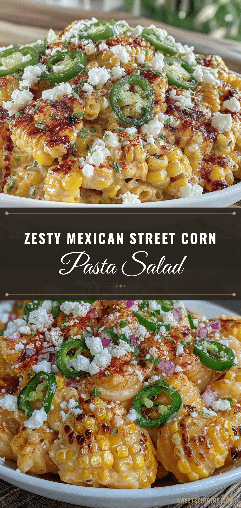 mexican street corn pasta salad recipe