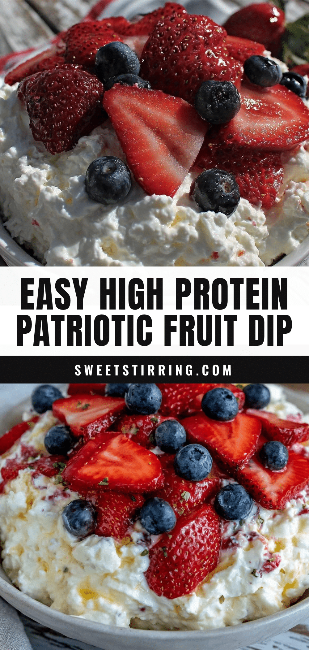 patriotic cottage cheese fruit dip recipe