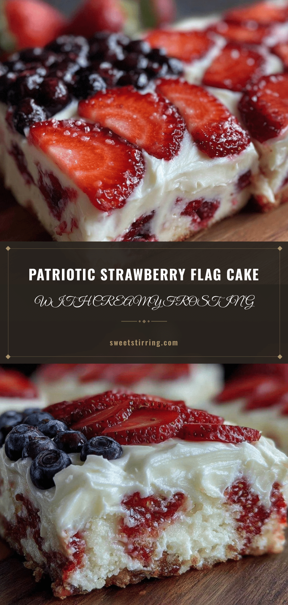 patriotic strawberry flag sheet cake recipe