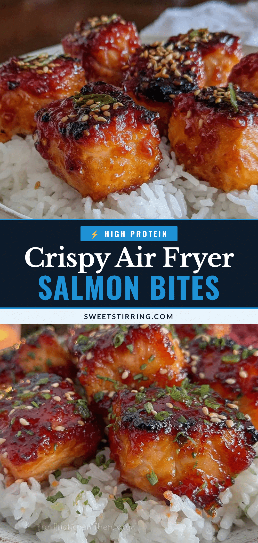 quick air fryer salmon bites recipe