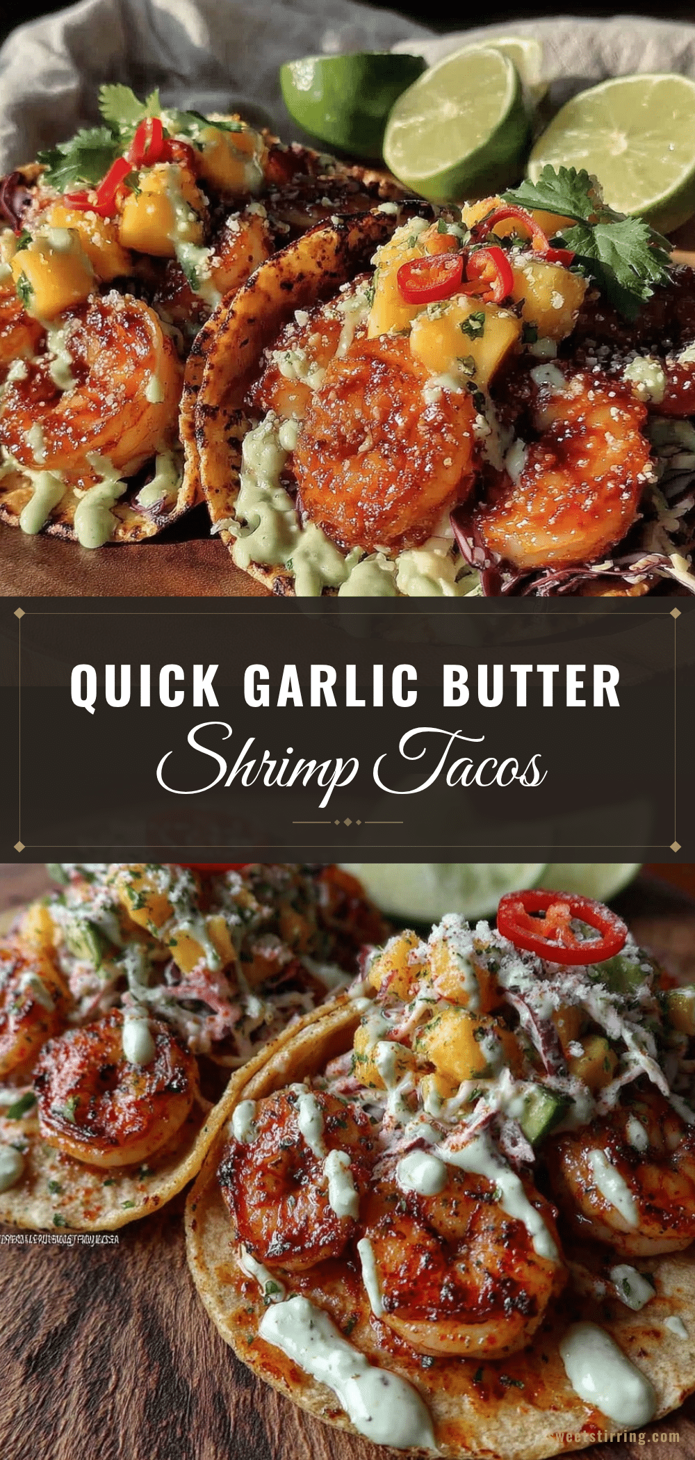 quick garlic butter shrimp tacos recipe