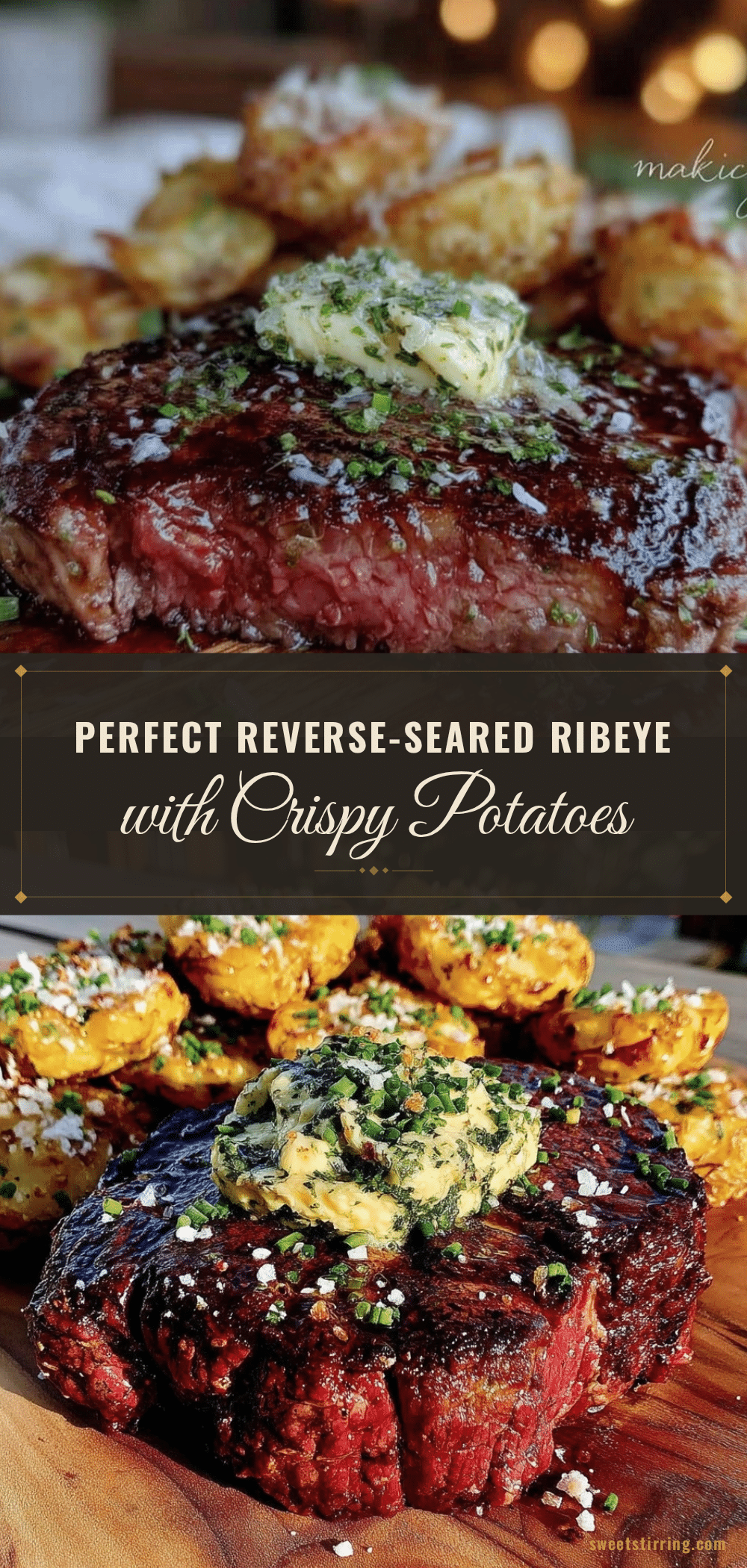 reverse-seared ribeye steak recipe